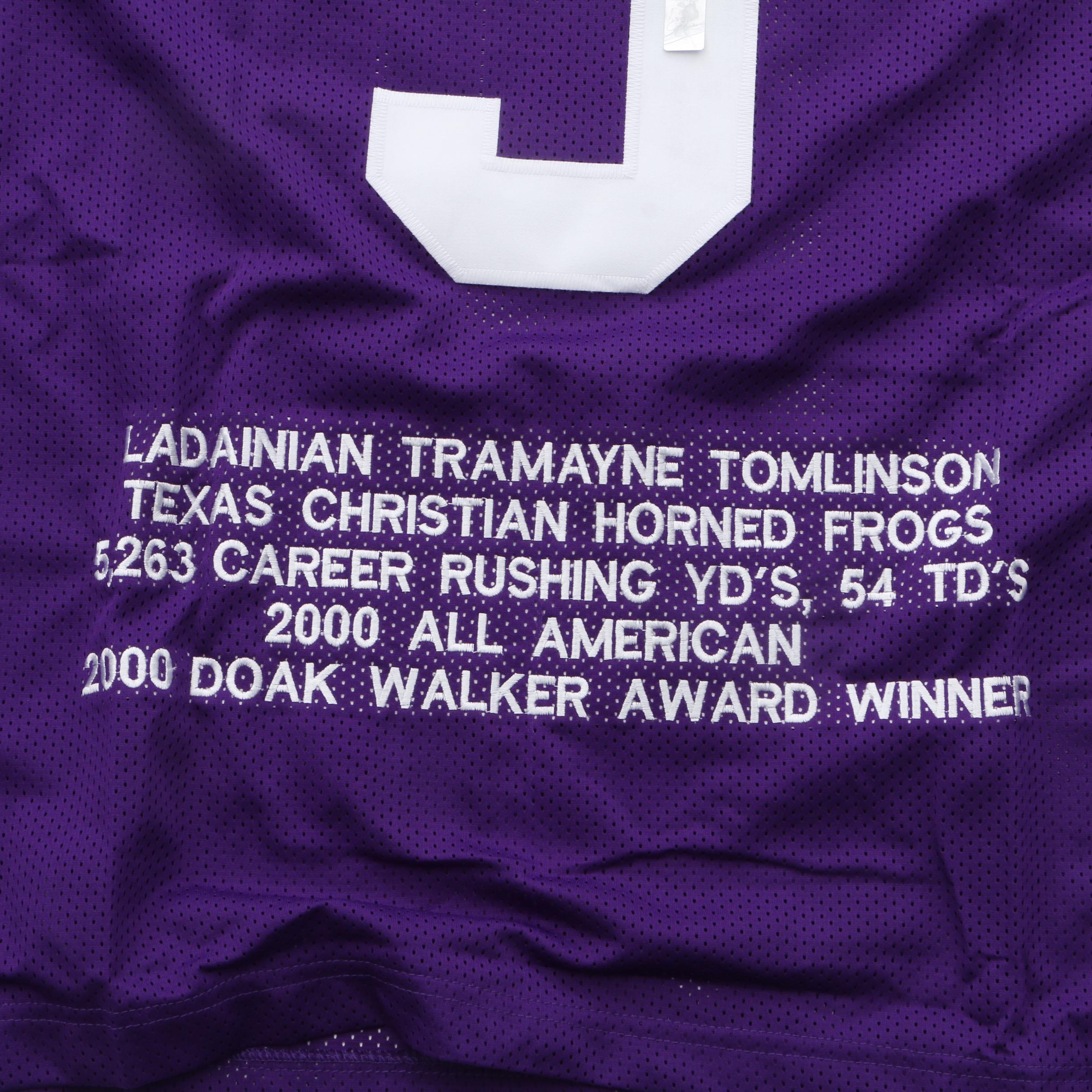 LaDainian Tomlinson Signed TCU Jersey  COA