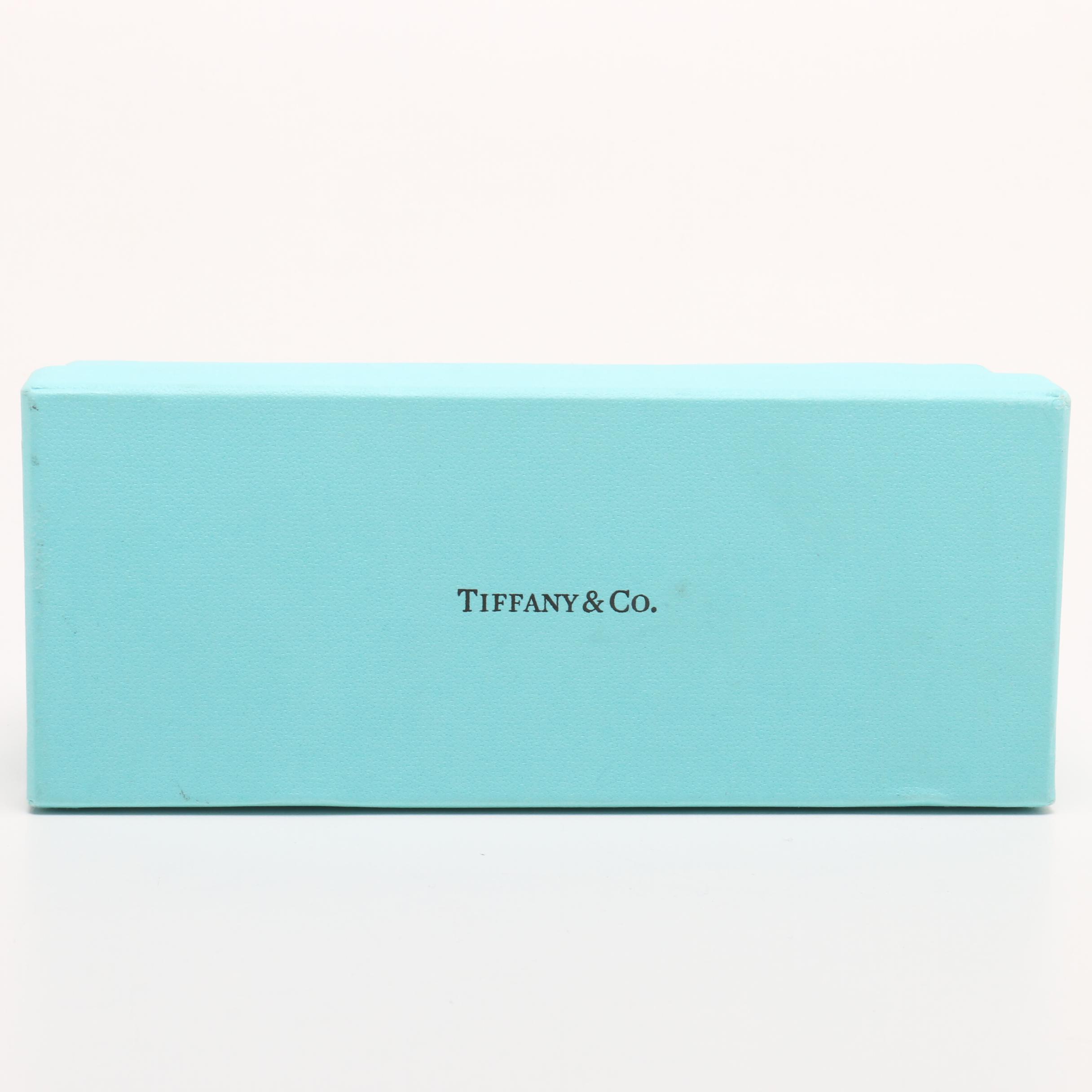 Tiffany & Co. TF2128-B Havana/Blue Eyeglasses with Case, Made in Italy