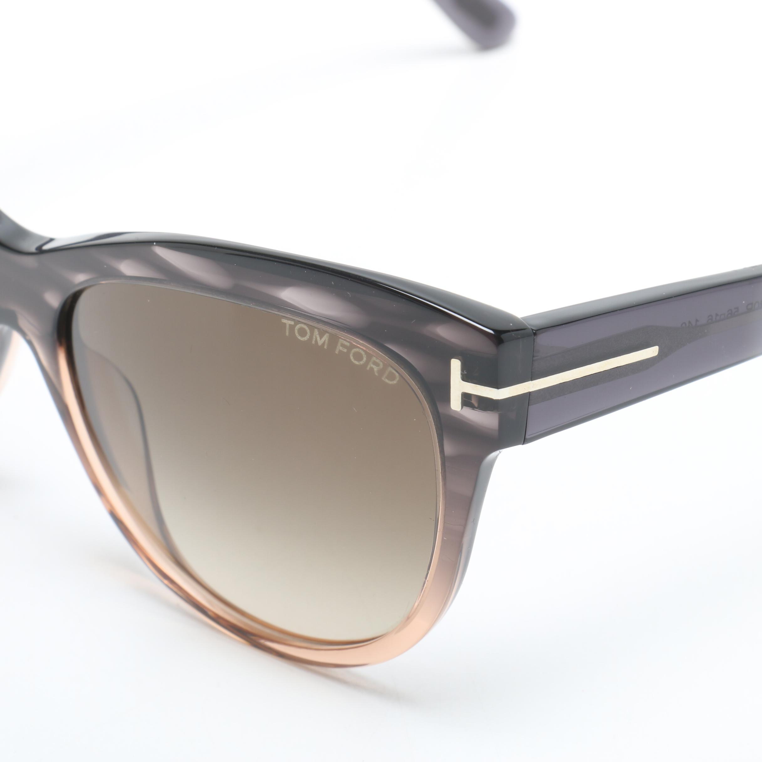 Tom Ford Lily Cat Eye TF430 Sunglasses with Case, Made in Italy