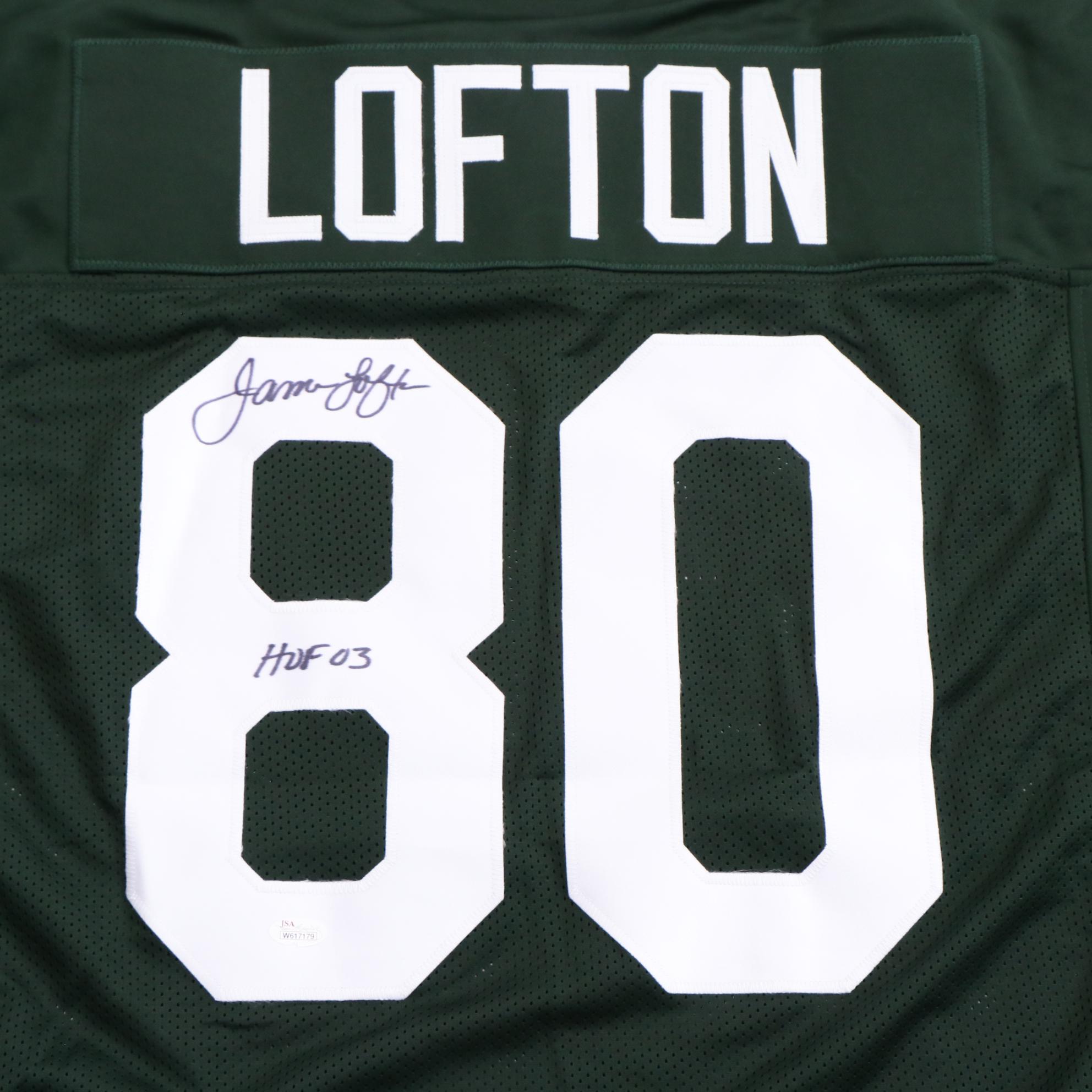 James Lofton Signed Packers Jersey  COA