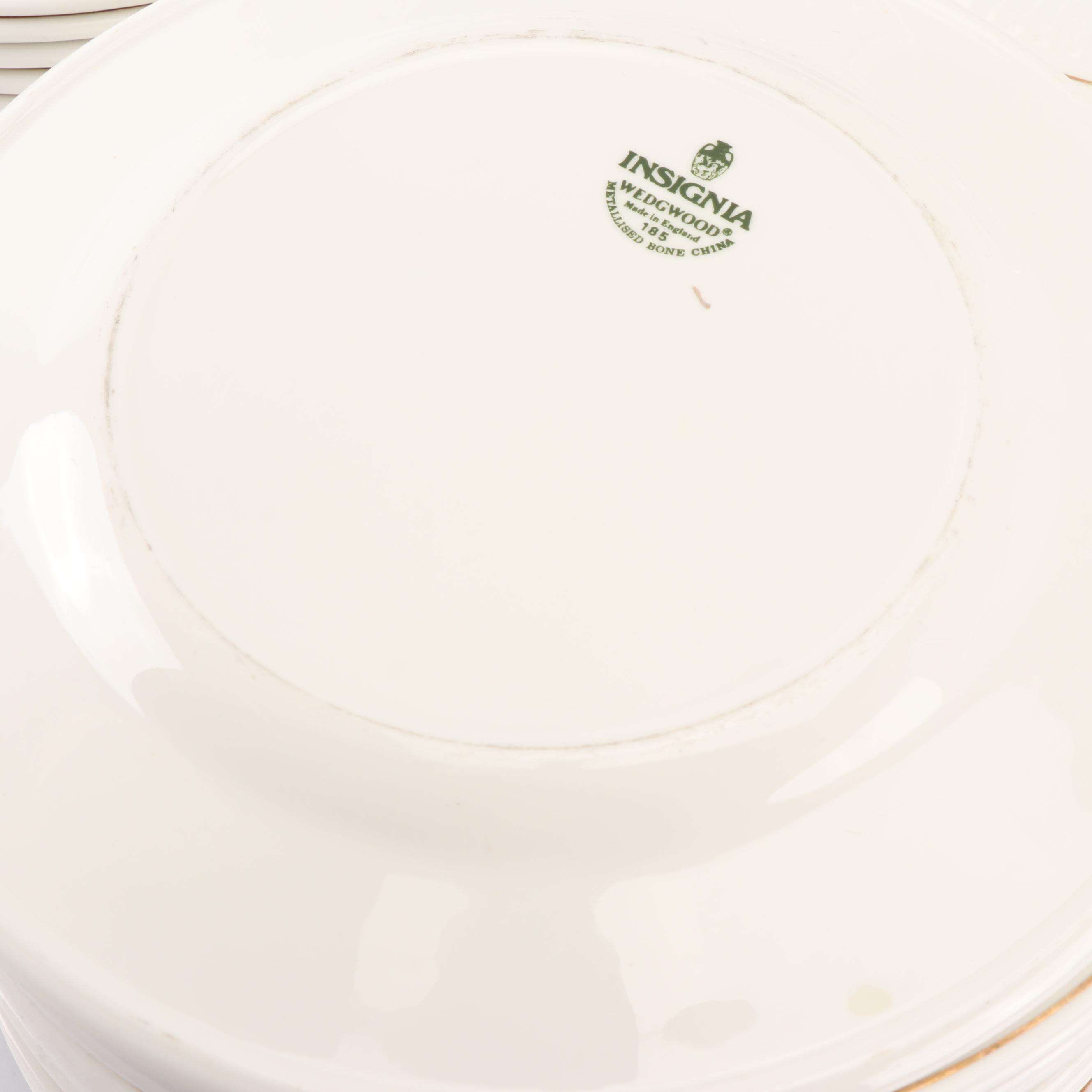 Wedgwood "Insignia" Metallised Bone China Salad Plates