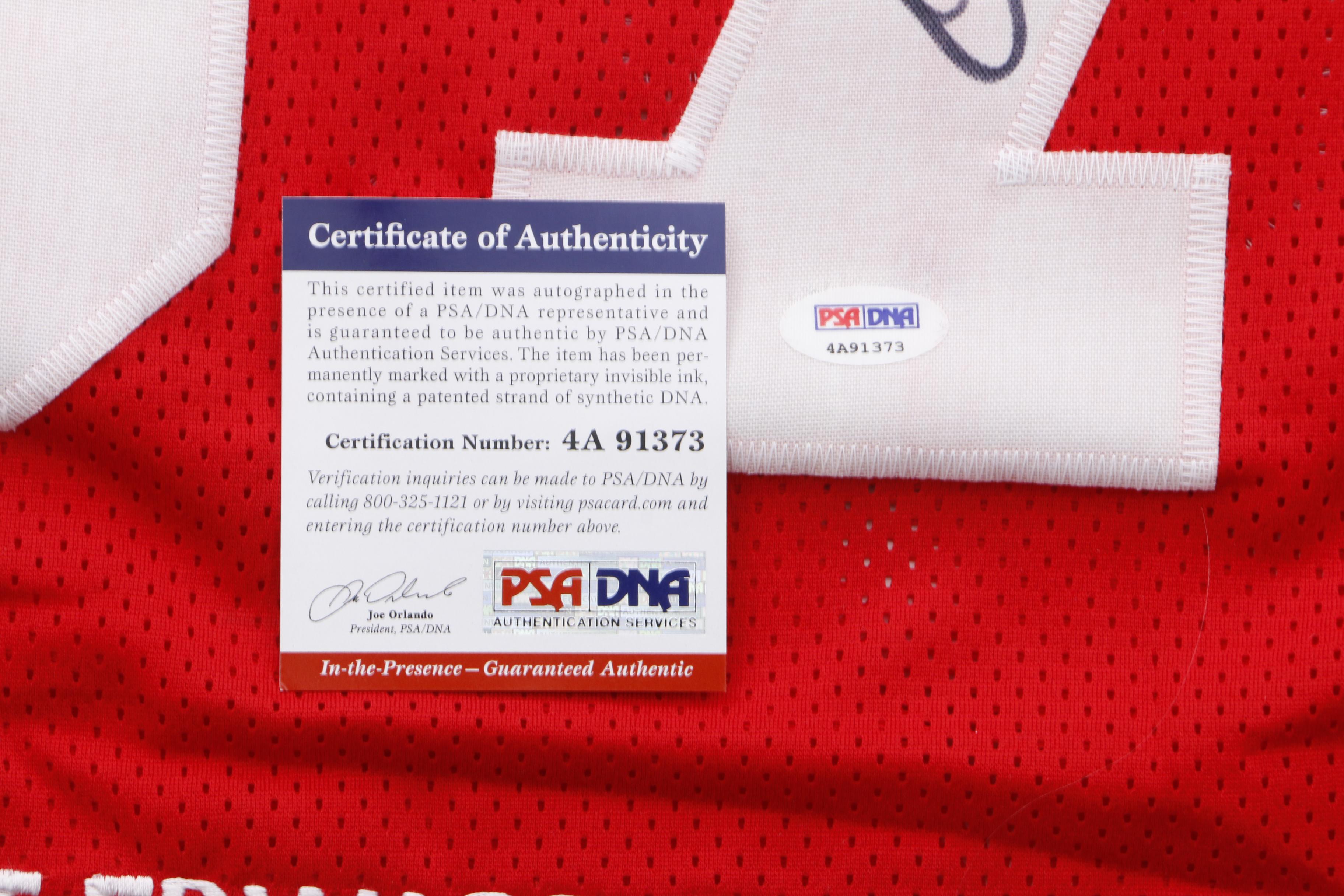 Dwight Clark Signed "Statistics" 49ers Jersey  COA