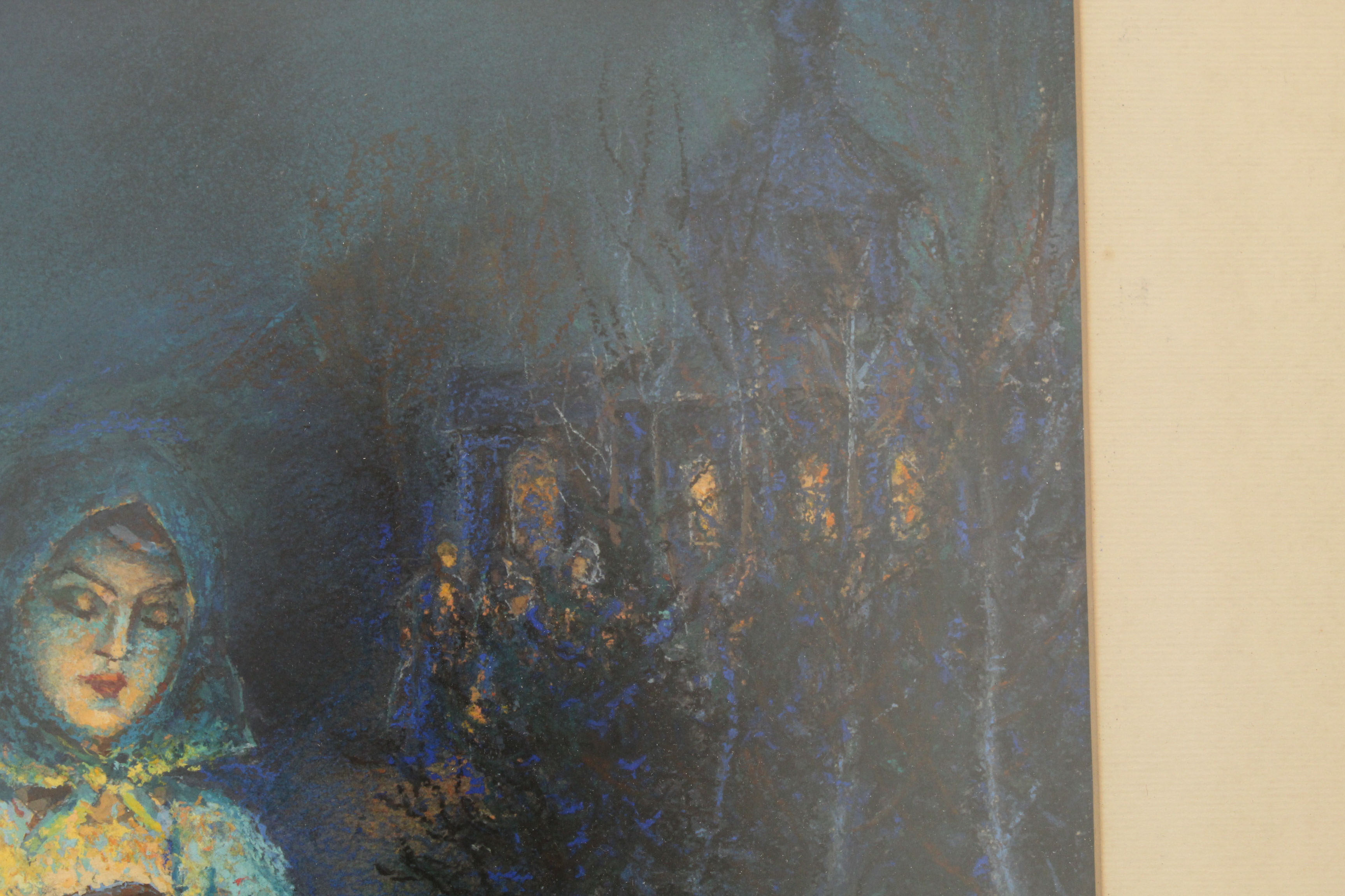 N. Belenkow 1963 Pastel Drawing