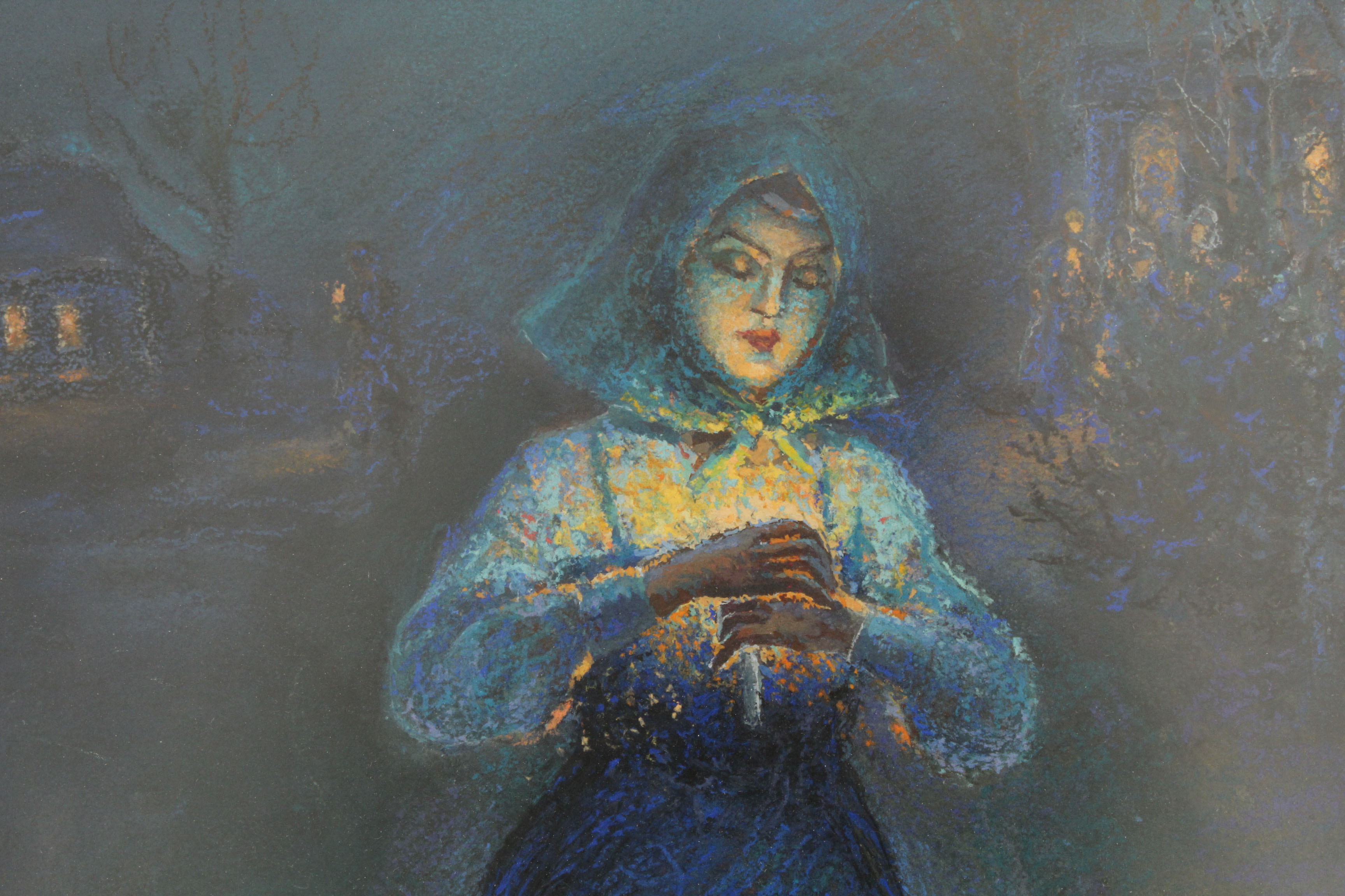 N. Belenkow 1963 Pastel Drawing