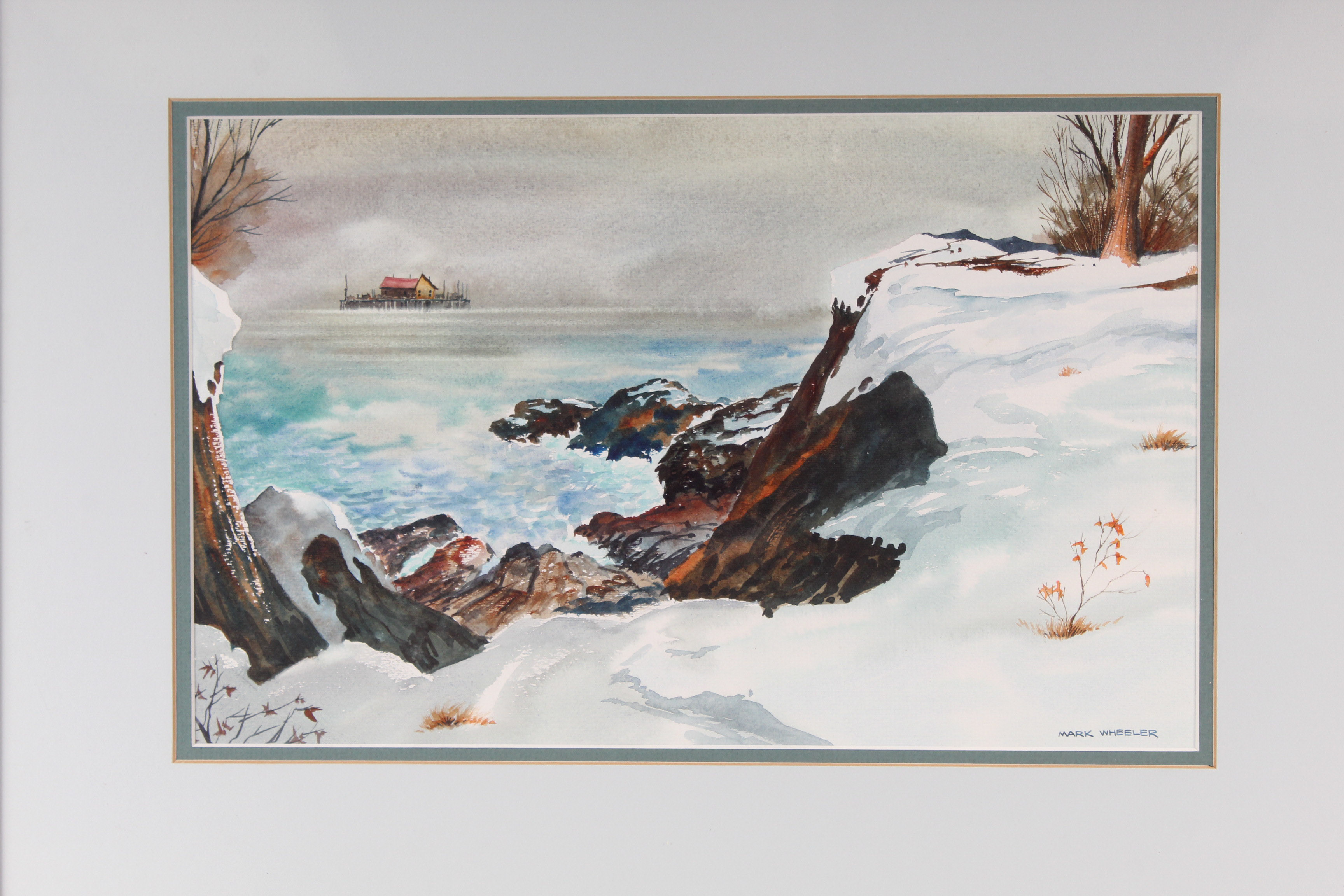 Mark Wheeler Winter Landscape Watercolor Painting