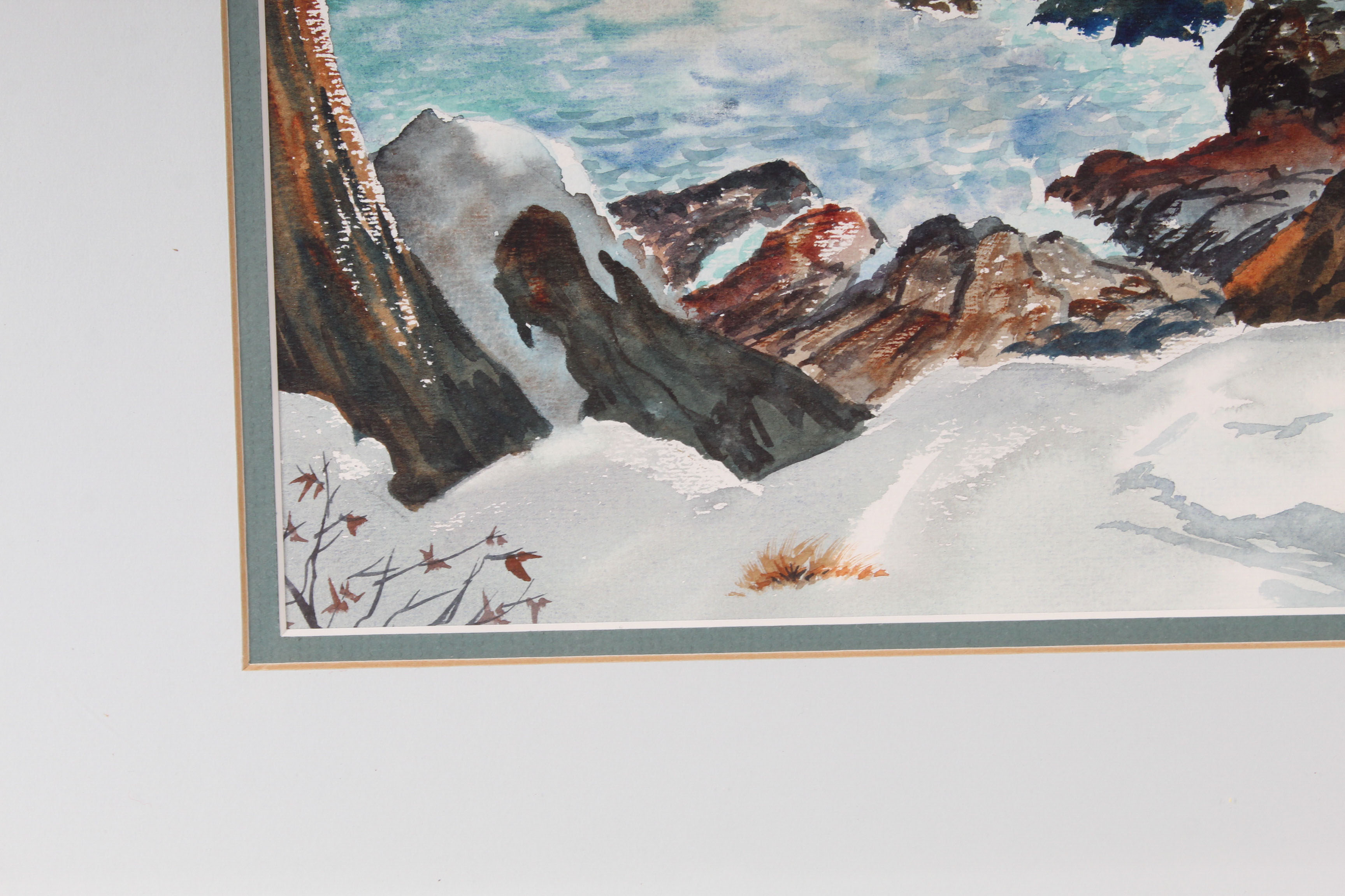 Mark Wheeler Winter Landscape Watercolor Painting