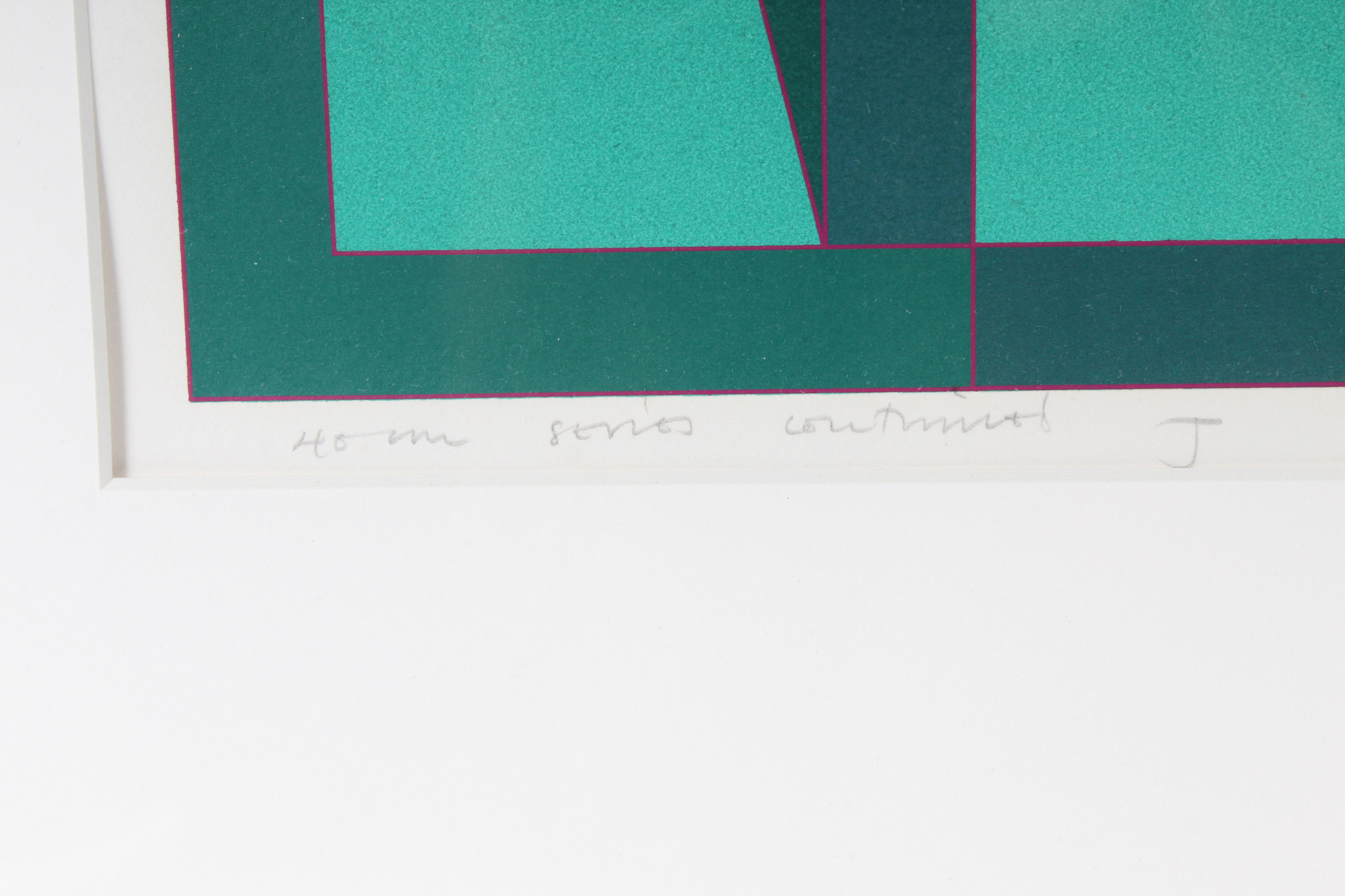 Gordon House 1969 Serigraph "40 cm Series Continued J"