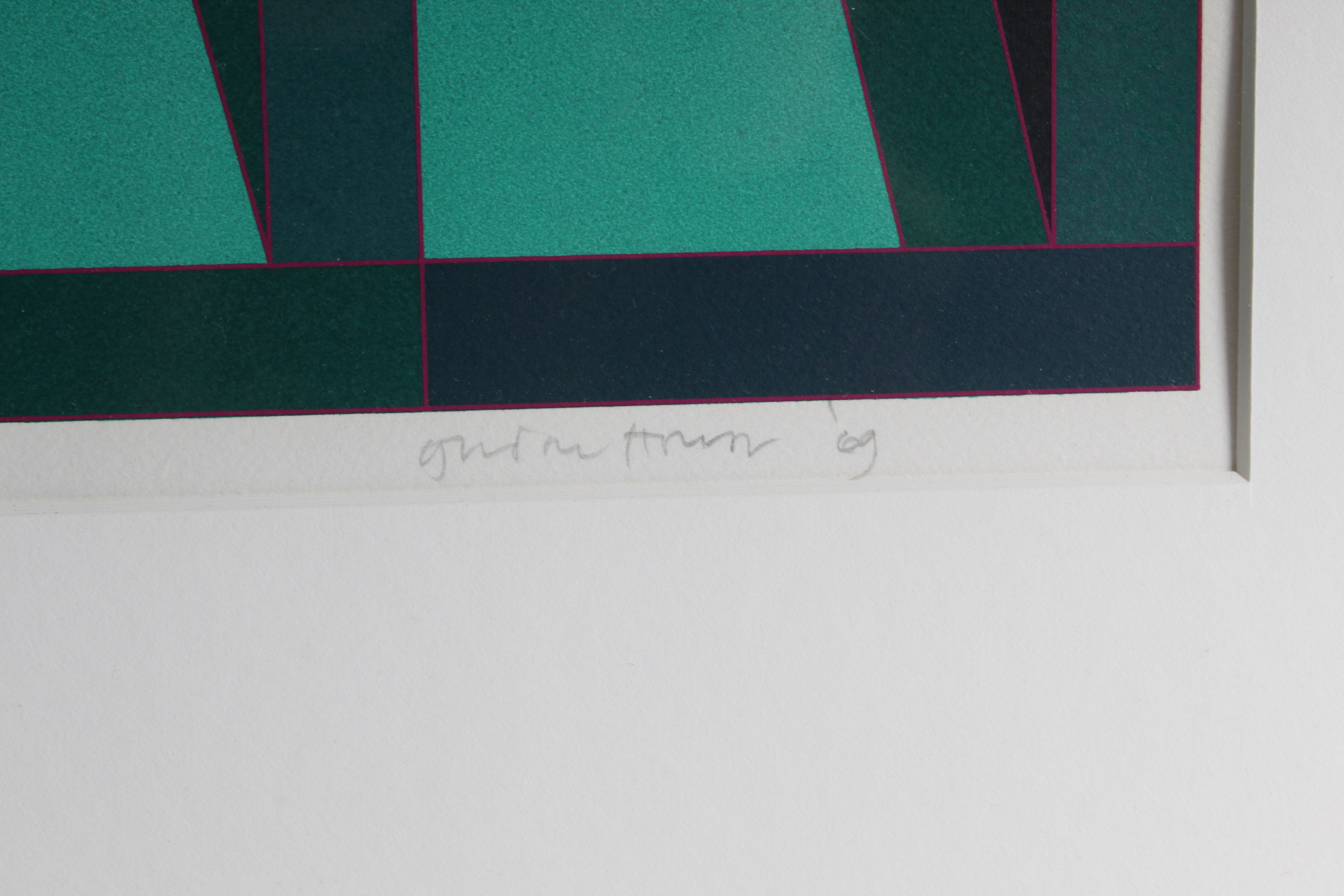 Gordon House 1969 Serigraph "40 cm Series Continued J"