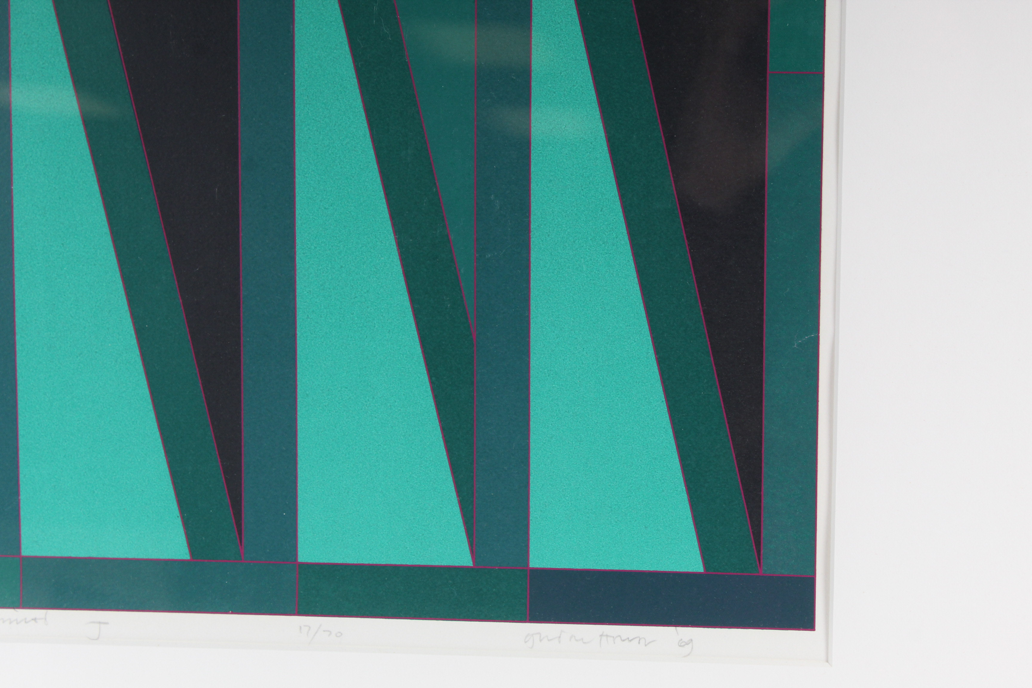 Gordon House 1969 Serigraph "40 cm Series Continued J"