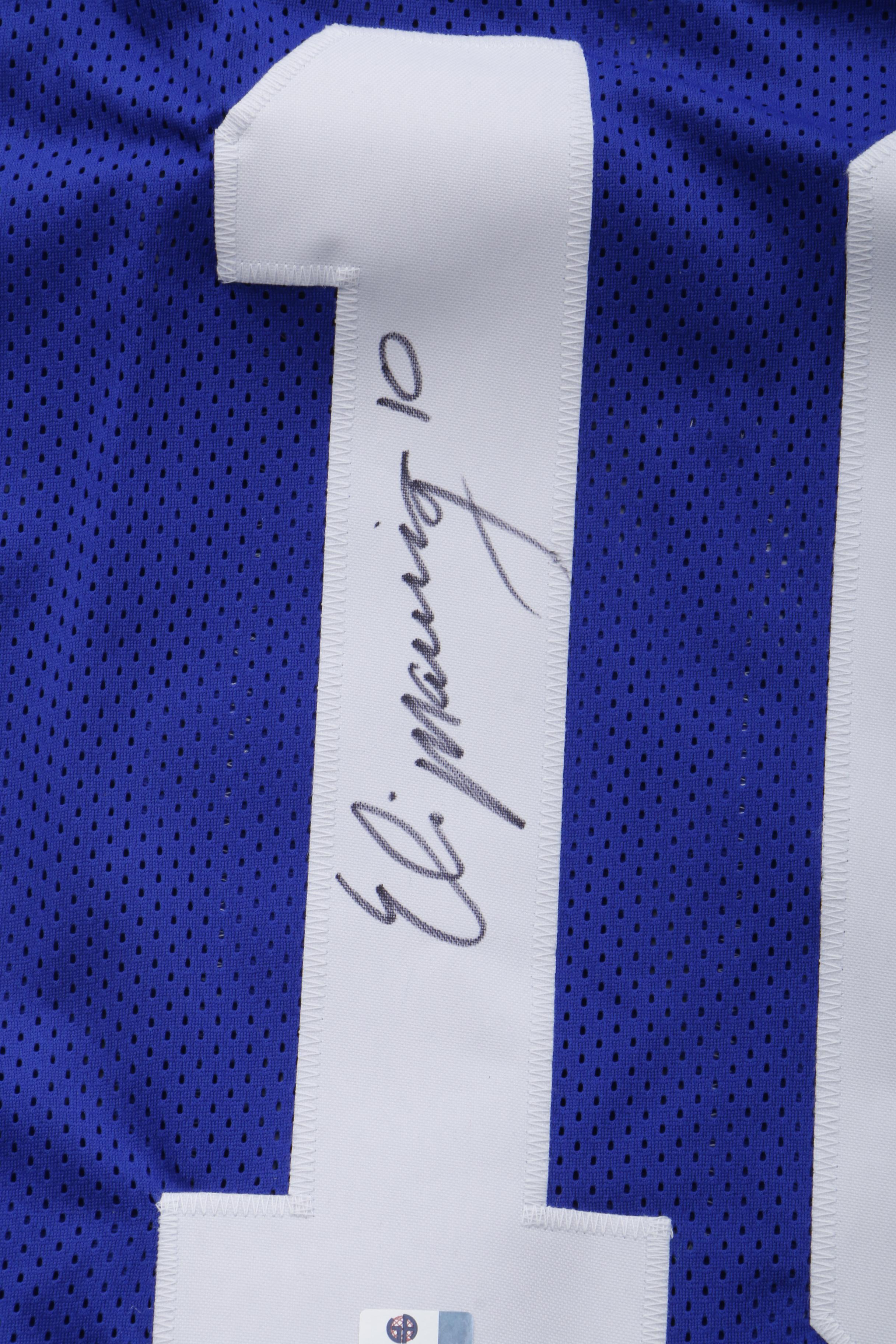 Eli Manning Signed New York Giants Football Jersey