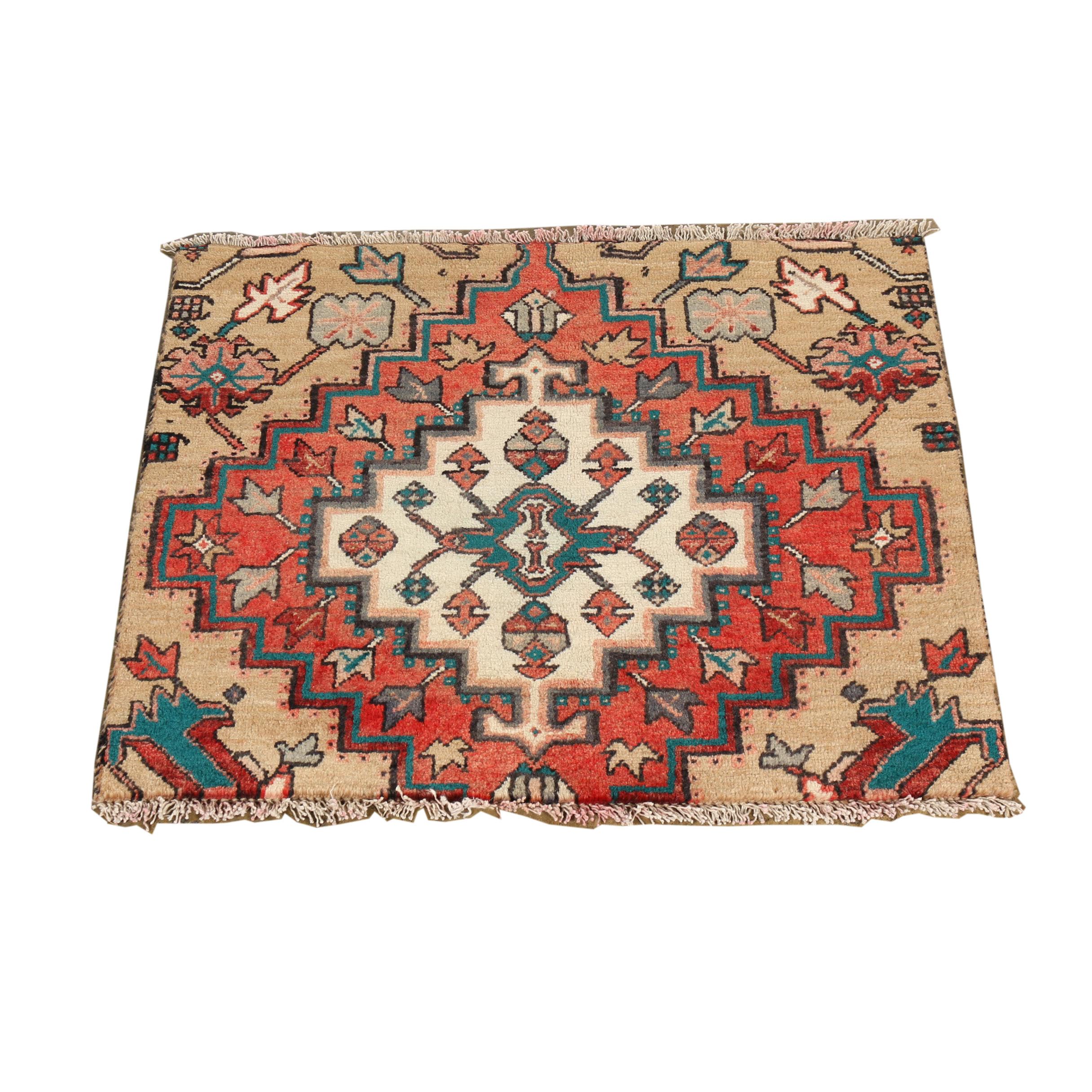 Hand-Knotted Anatolian Konya Wool Mat