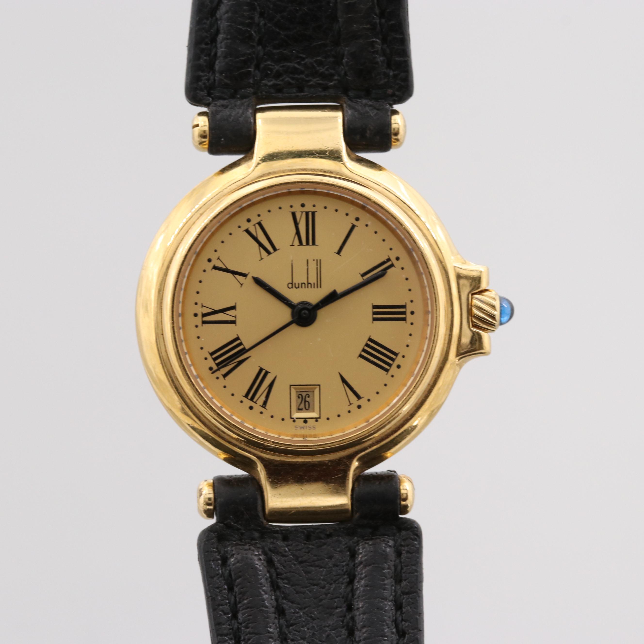 Dunhill Millennium Stainless Steel Quartz Watch with Synthetic Spinel Crown