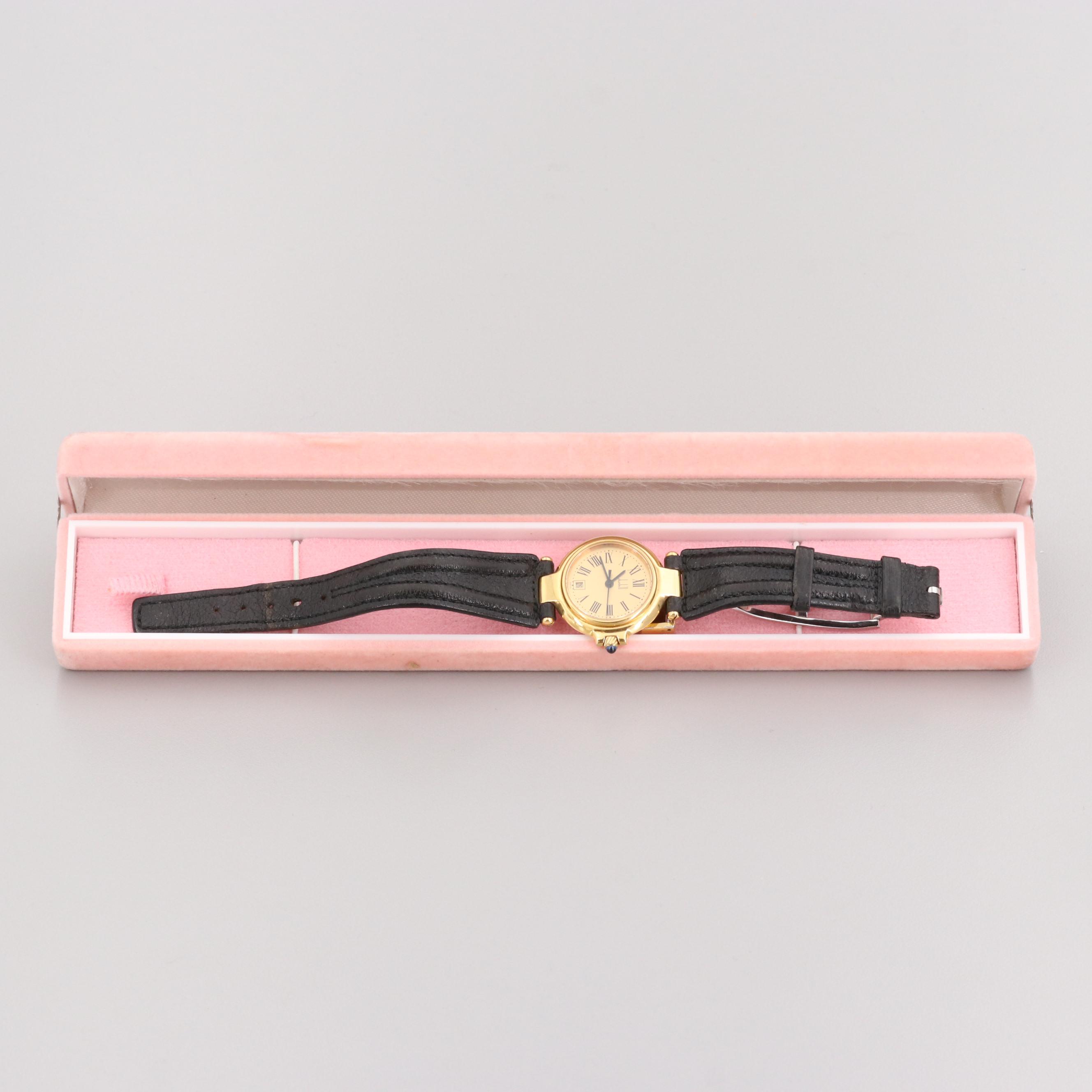 Dunhill Millennium Stainless Steel Quartz Watch with Synthetic Spinel Crown