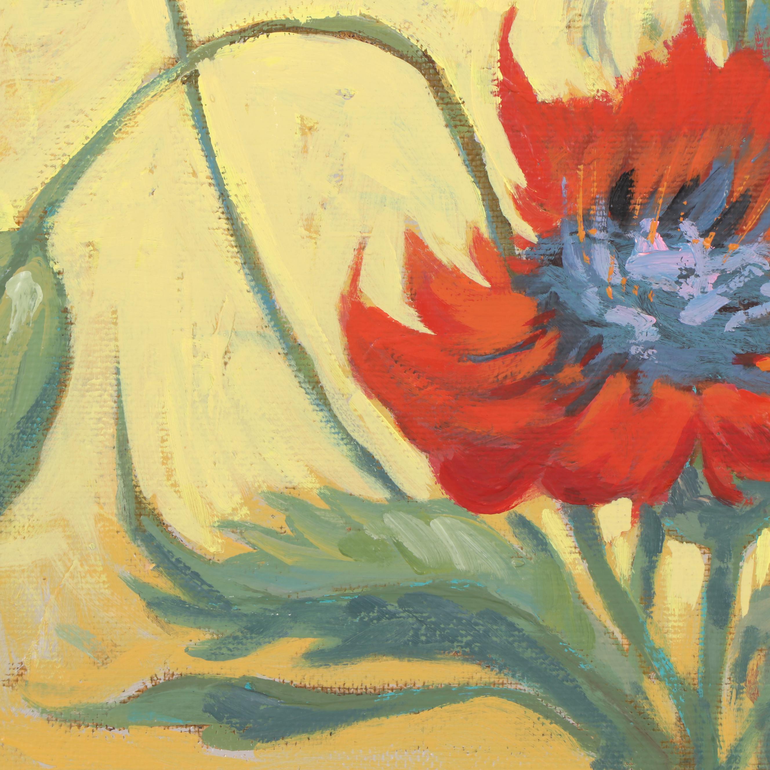 Arnold Vail Oil Painting of Poppies