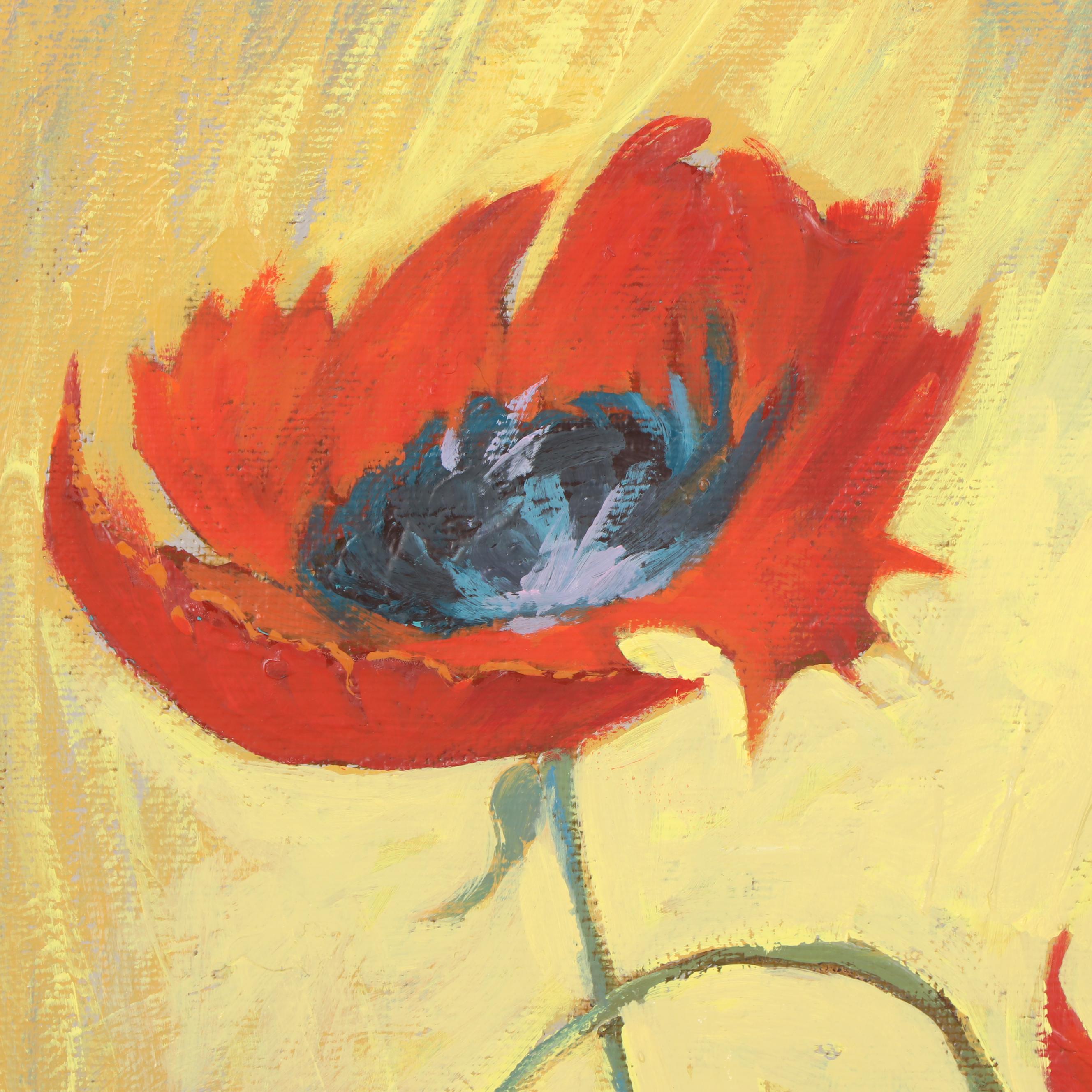 Arnold Vail Oil Painting of Poppies