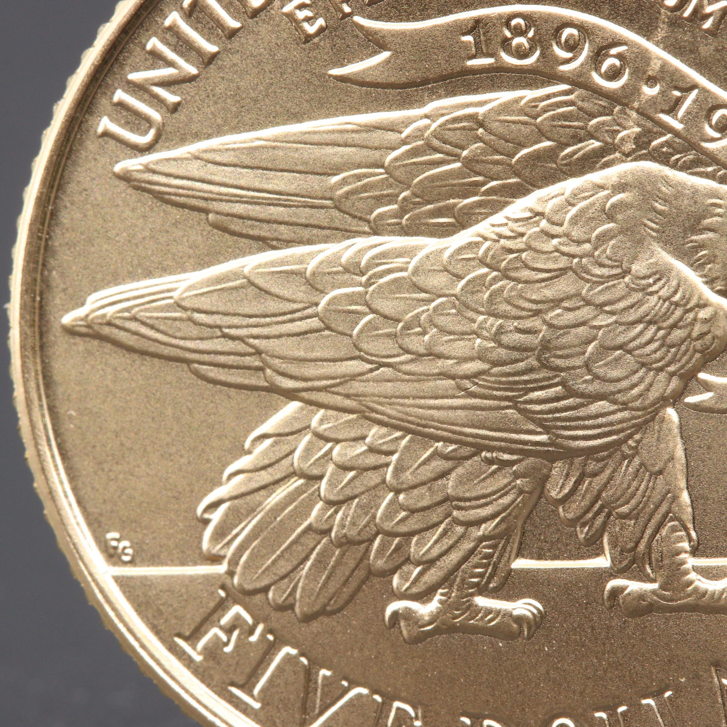 1995-W U.S. Olympiad Torch Runner Gold $5 Uncirculated Coin