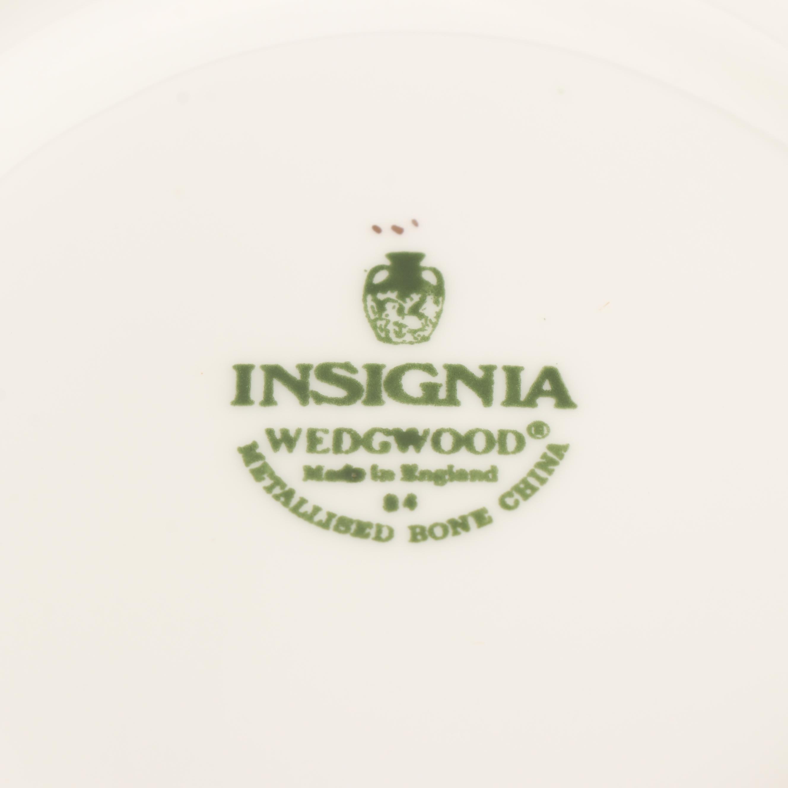 Wedgwood "Insignia" with Blue Band China Soup Bowls