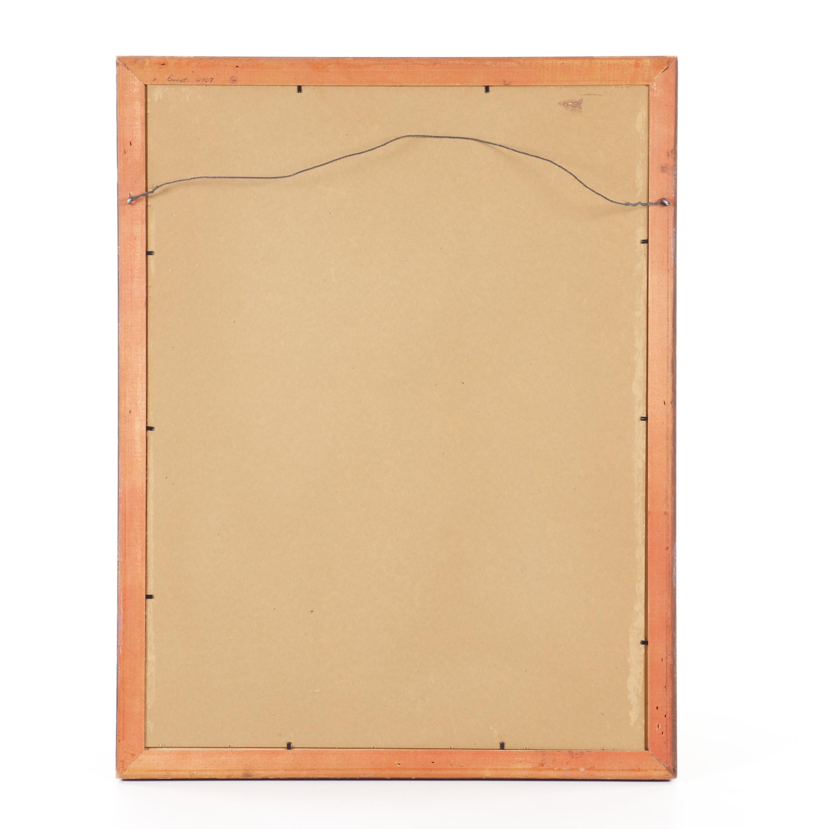 Marc Chagall Lithograph Poster for Galerie Maeght "L'Oiseau Vert"