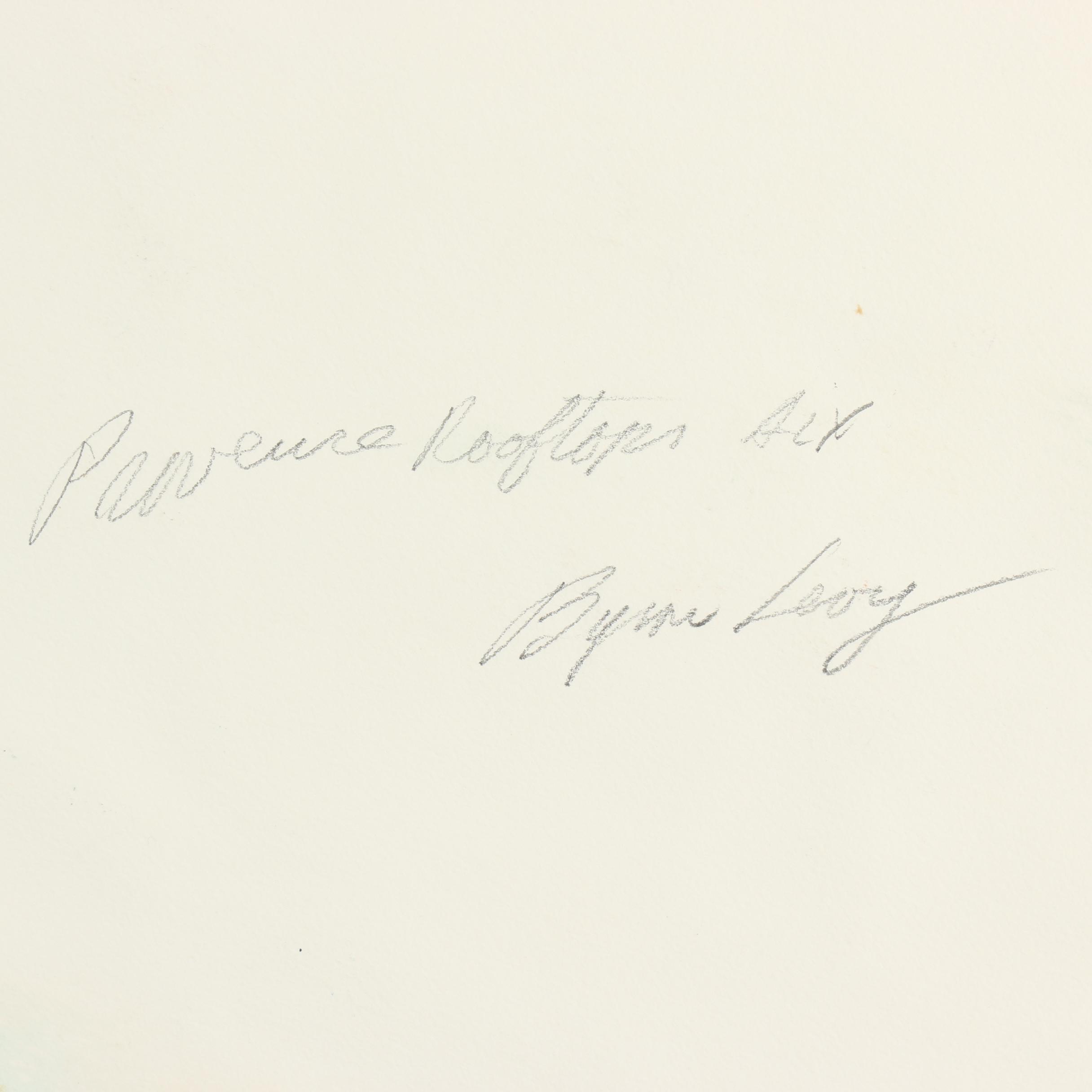 Byron Levy Watercolor Painting "Provence Rooftops"