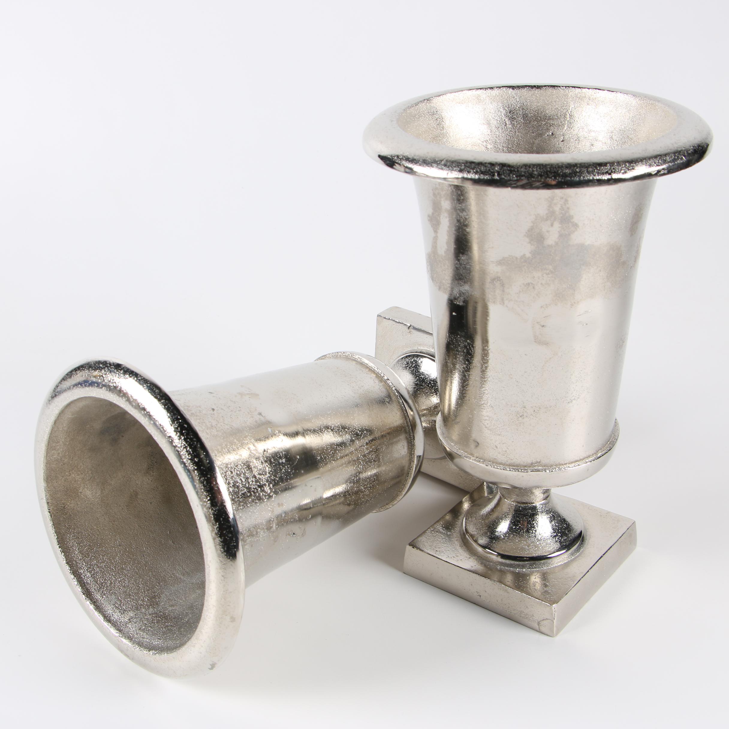 Silver-Tone Metal Alloy "Milan" Urns