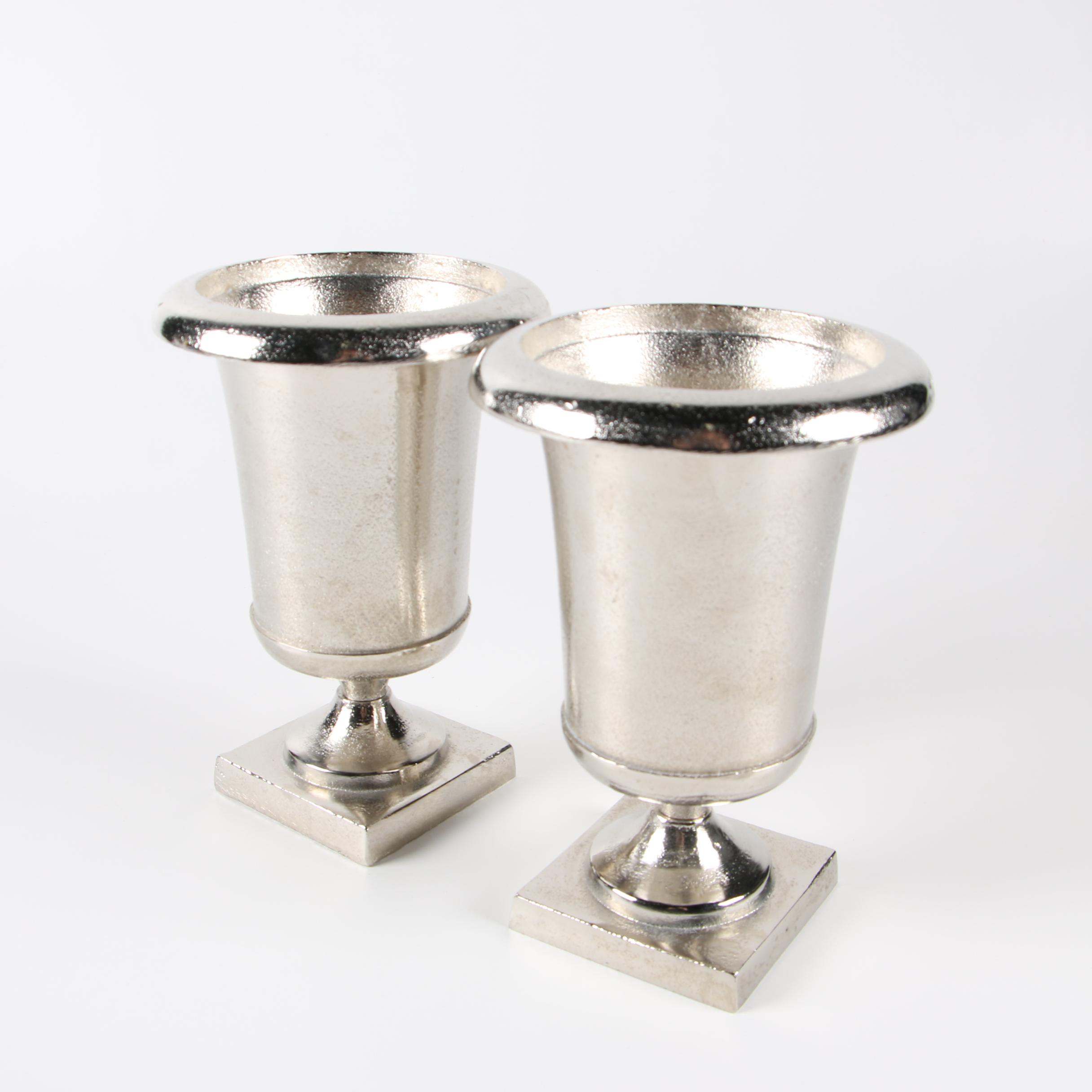 Silver-Tone Metal Alloy "Milan" Urns