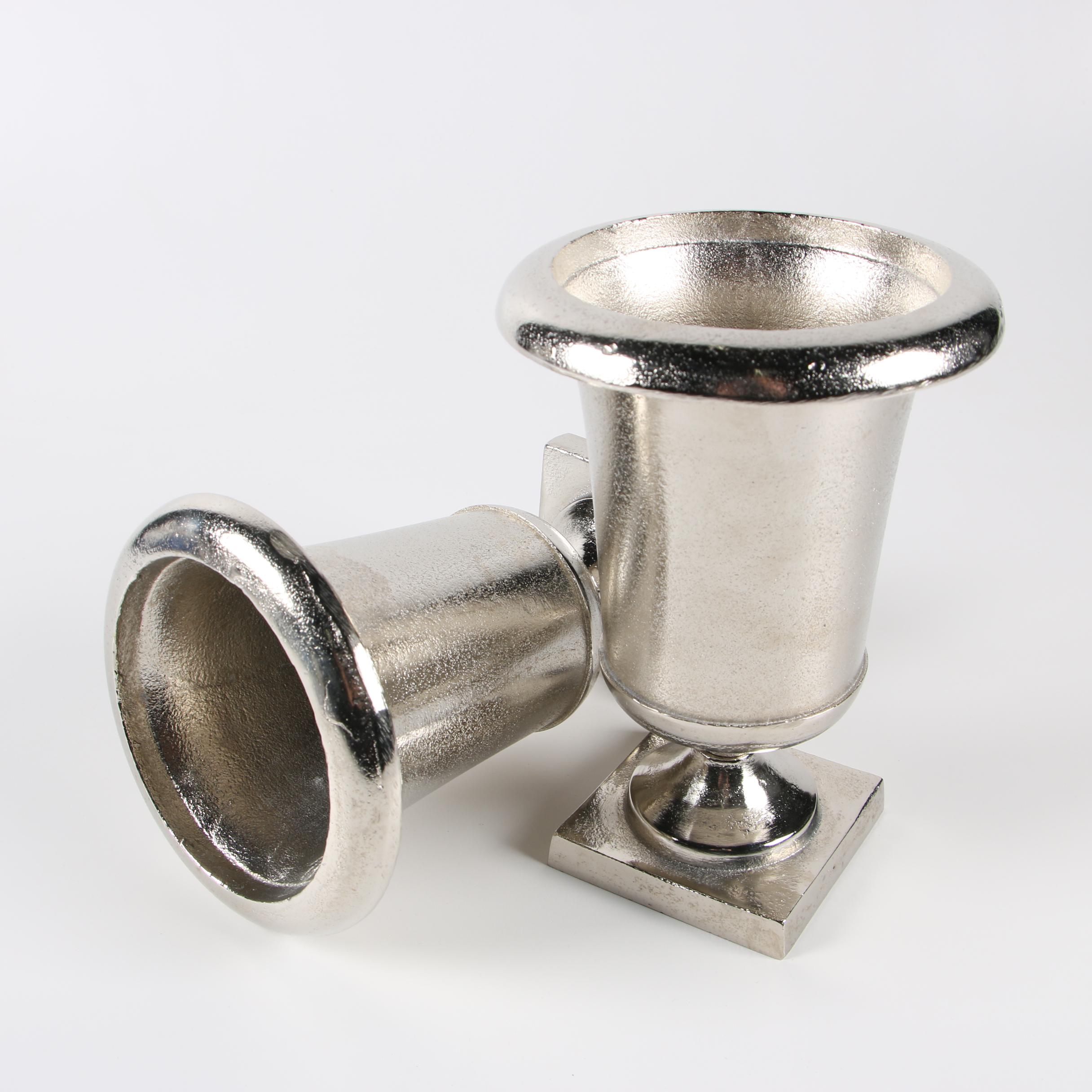 Silver-Tone Metal Alloy "Milan" Urns