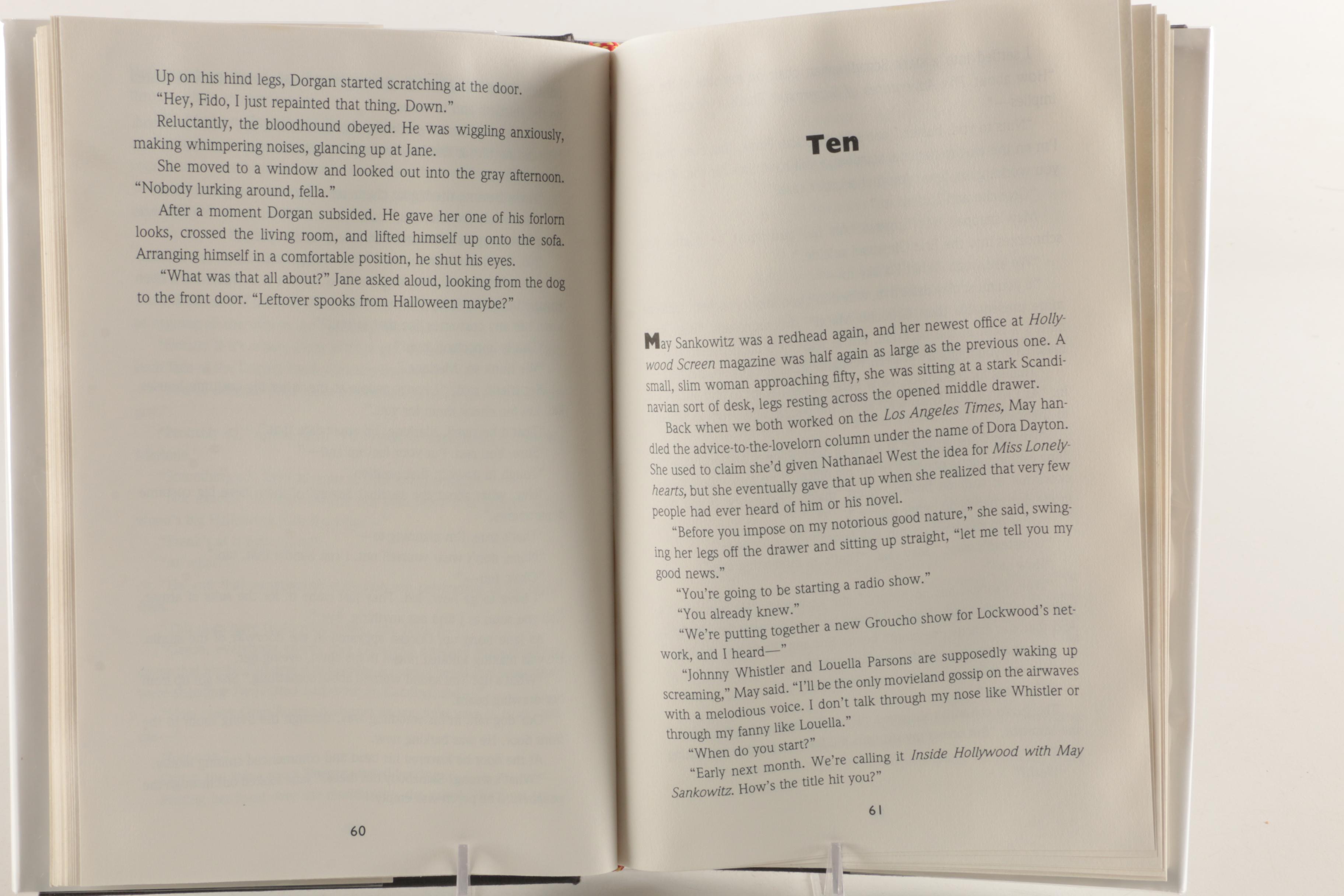 Ron Goulart Signed with Sketch First Edition "Groucho Marx" Crime Novels