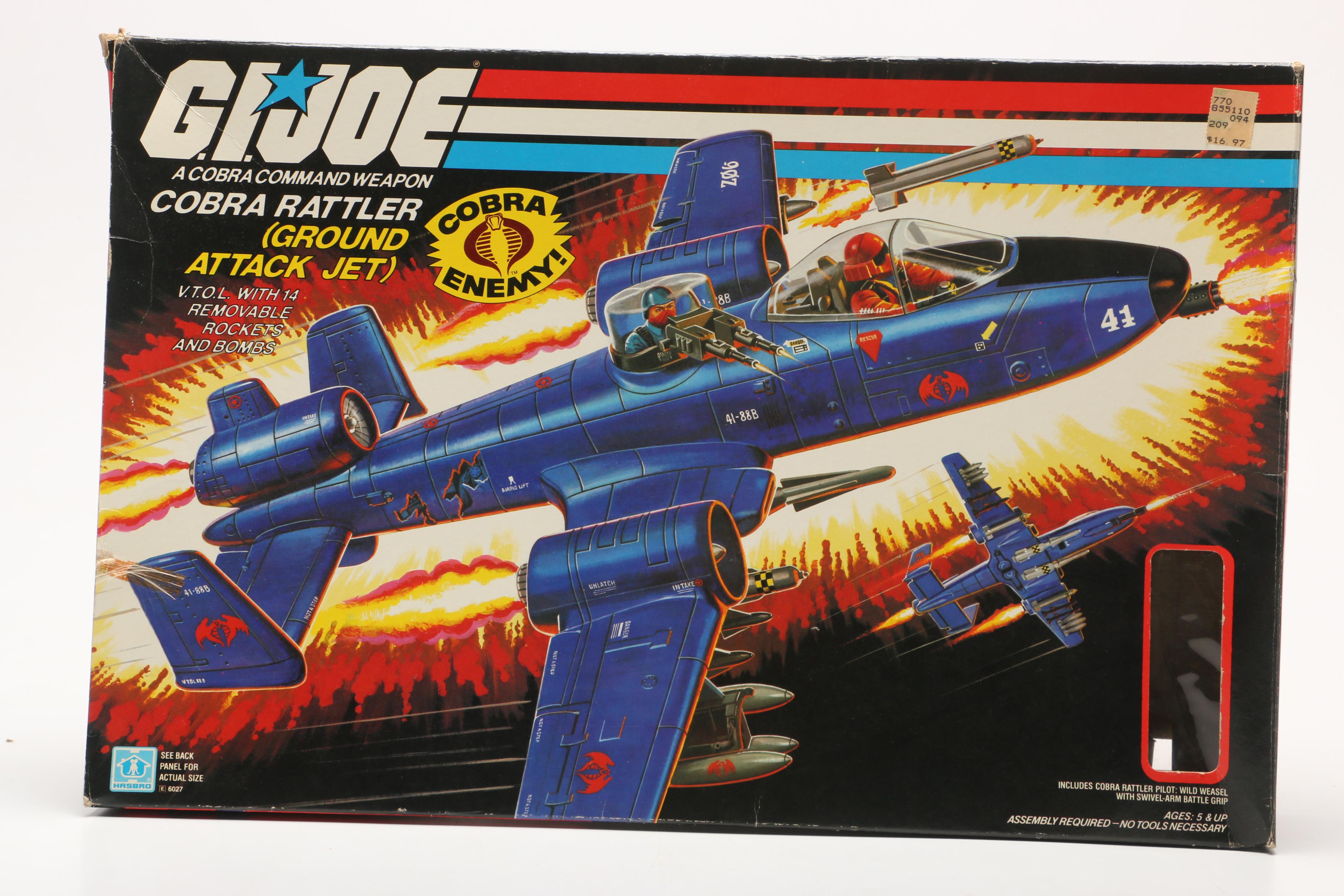 G.I. Joe Cobra Rattler Attack Jet with Box