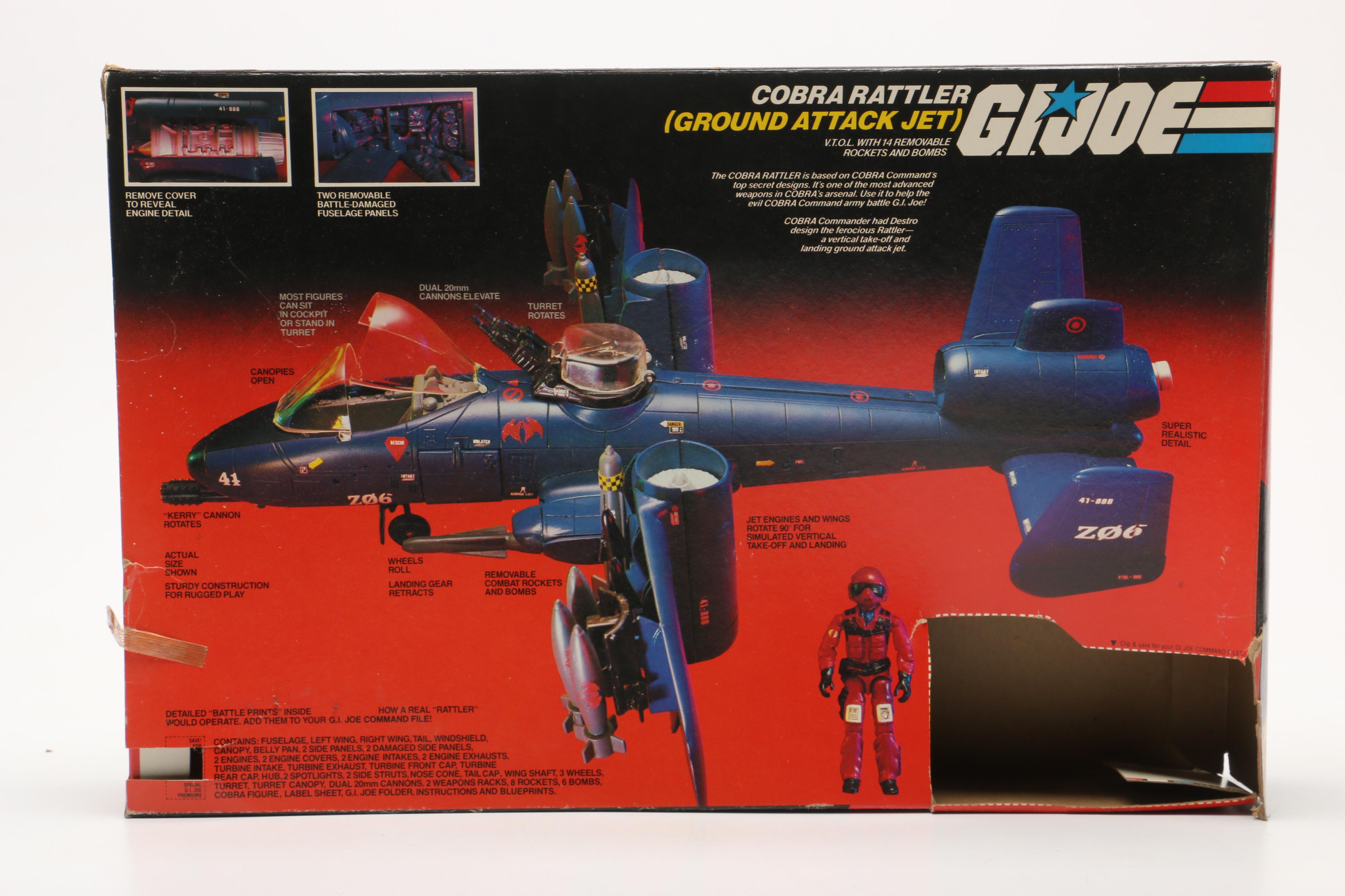 G.I. Joe Cobra Rattler Attack Jet with Box