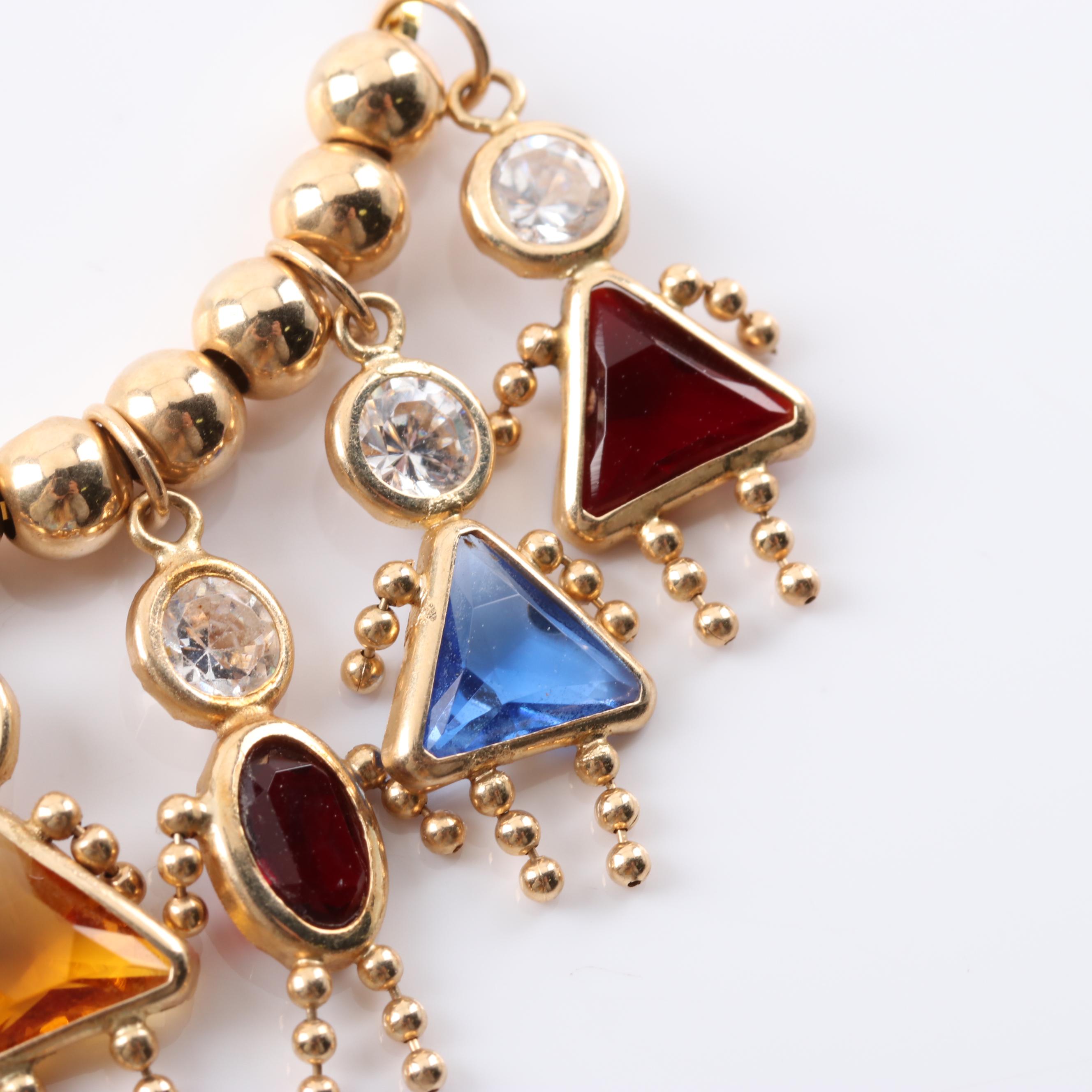 14K Yellow Gold Birthstone Boy and Girl Charms