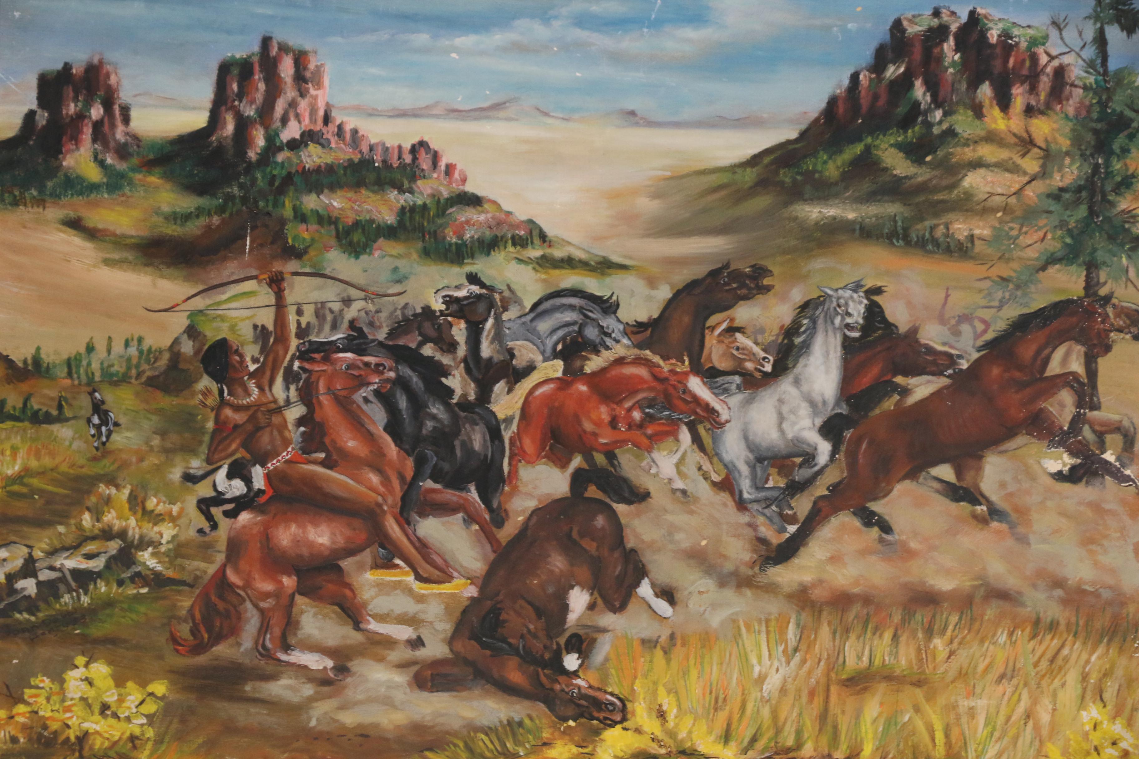 Joan Dobbs Henry Western Oil Painting
