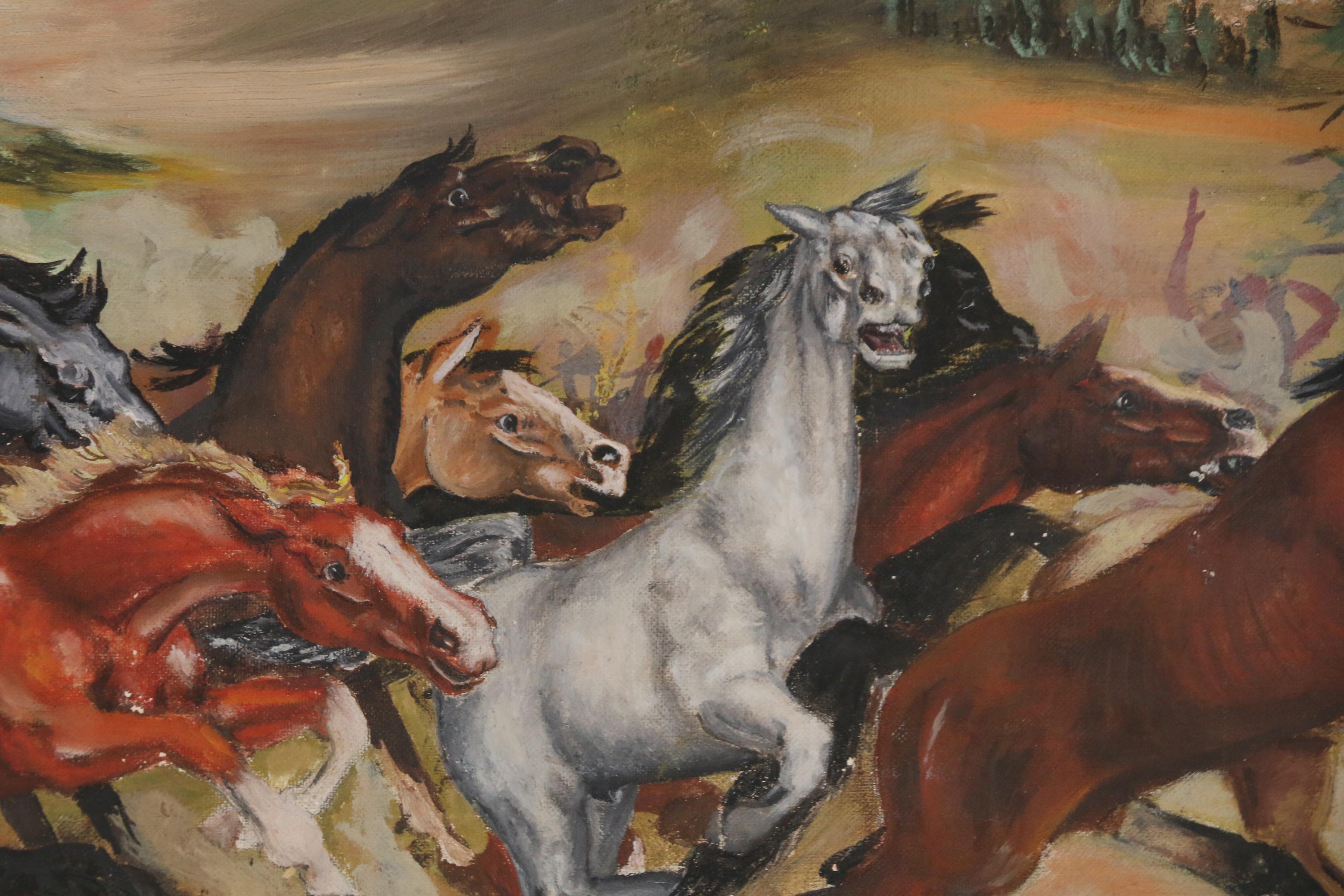 Joan Dobbs Henry Western Oil Painting