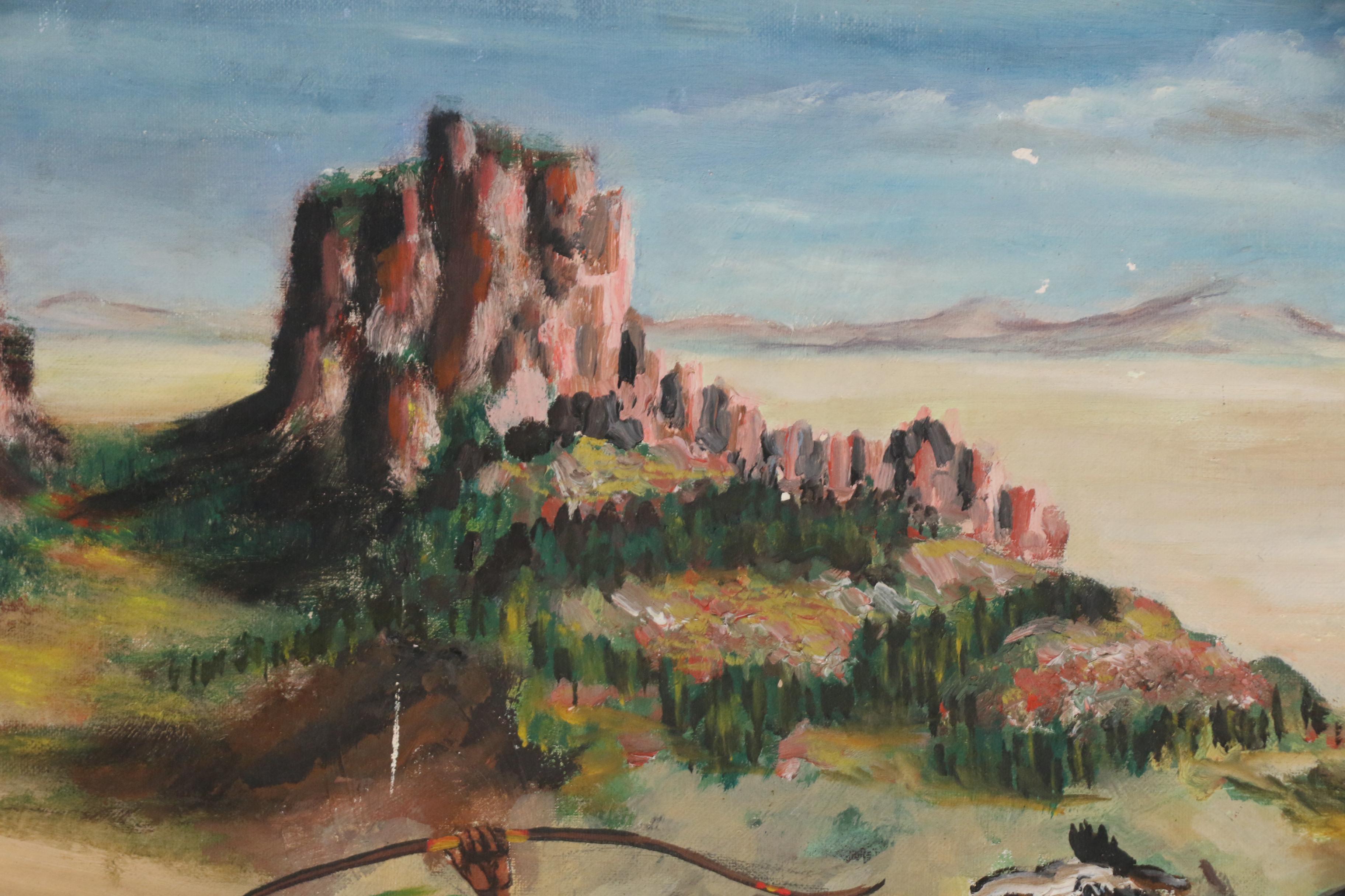 Joan Dobbs Henry Western Oil Painting