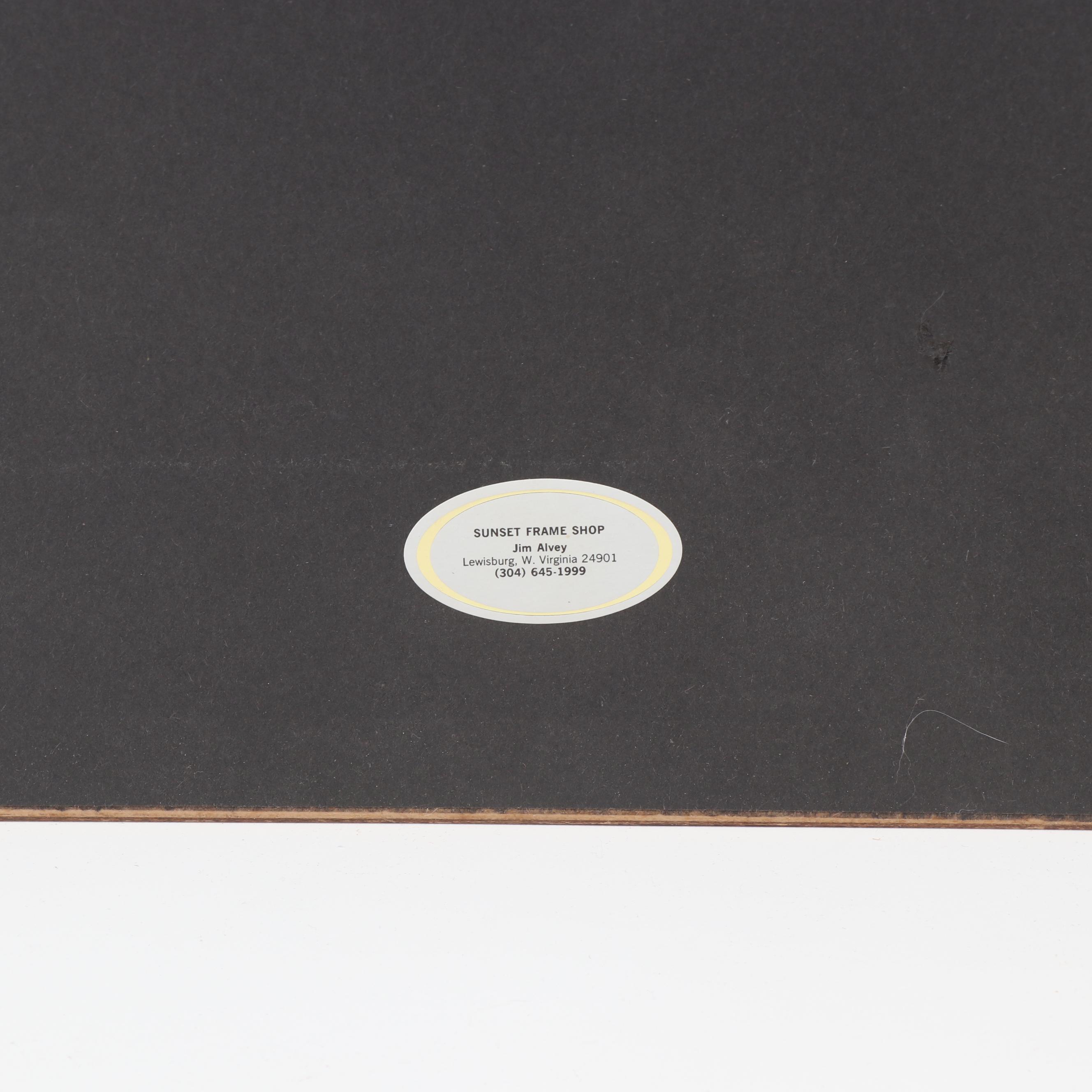 Shields Landon Jones Pen and Pastel Drawing