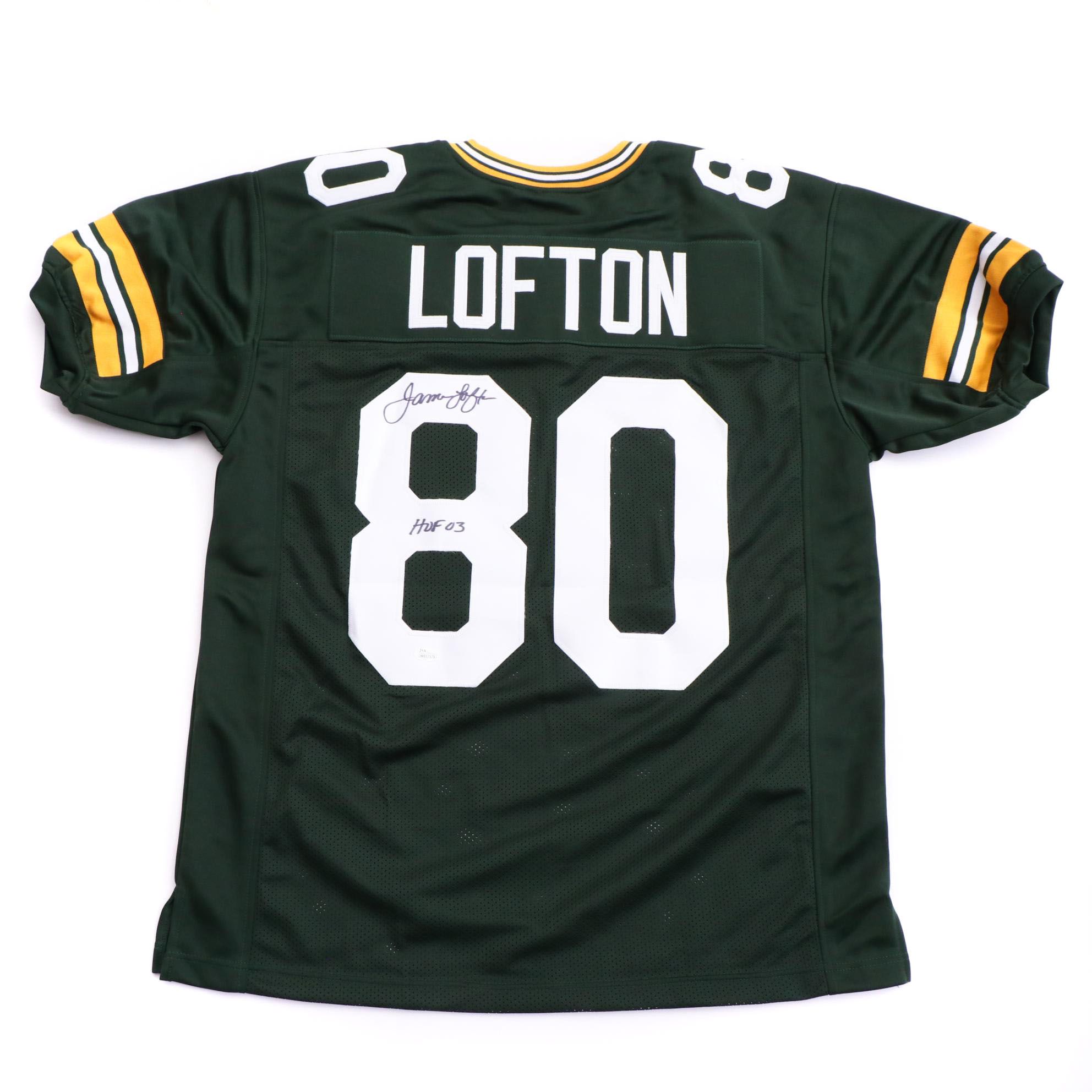 James Lofton Signed Packers Jersey  COA