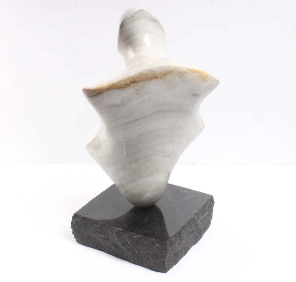 Michael Dayon Alabaster on Marble Sculpture, 1977