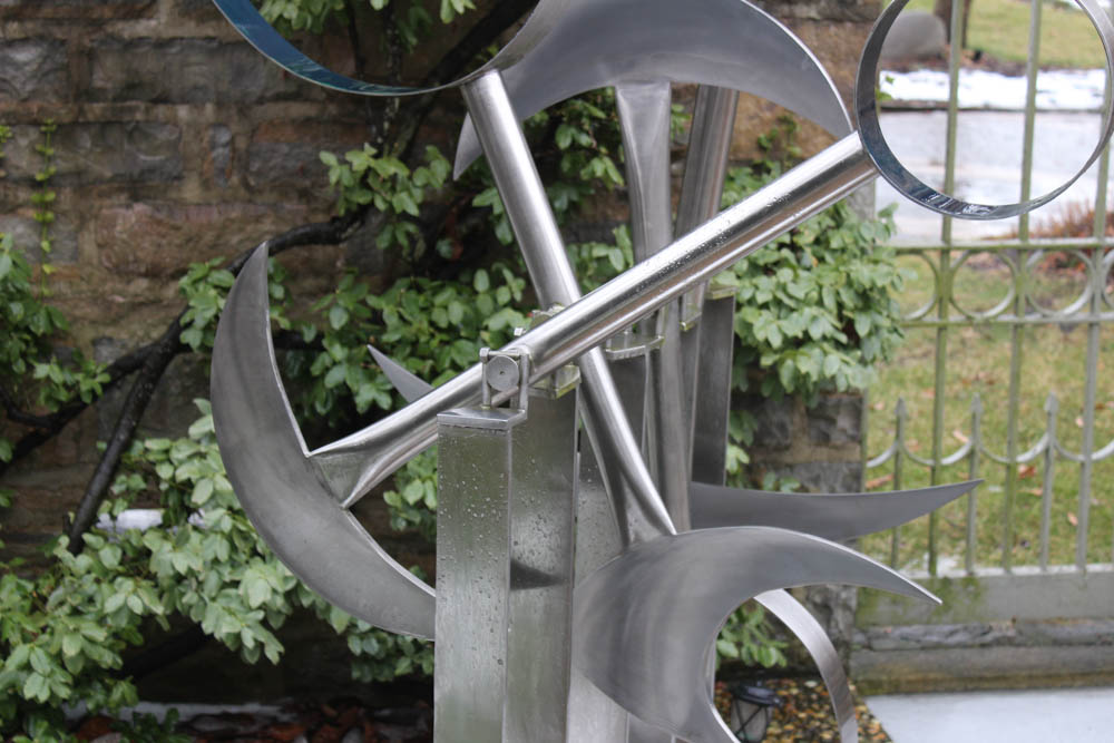 Bruce Stillman Stainless Steel Kinetic Sculpture "Wind Rhythms"