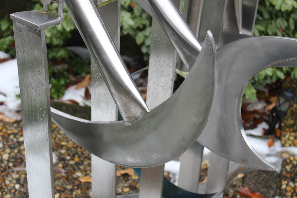 Bruce Stillman Stainless Steel Kinetic Sculpture "Wind Rhythms"