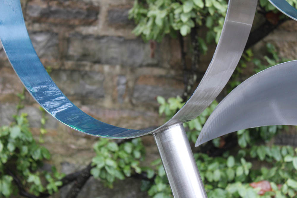 Bruce Stillman Stainless Steel Kinetic Sculpture "Wind Rhythms"