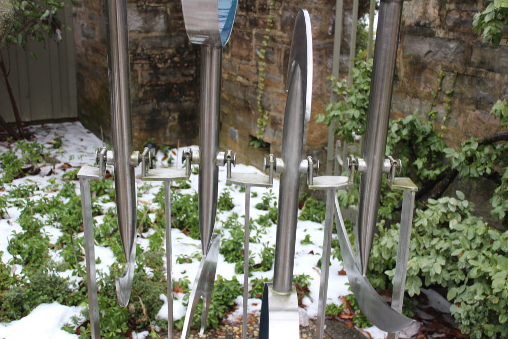 Bruce Stillman Stainless Steel Kinetic Sculpture "Wind Rhythms"