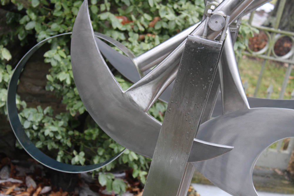 Bruce Stillman Stainless Steel Kinetic Sculpture "Wind Rhythms"