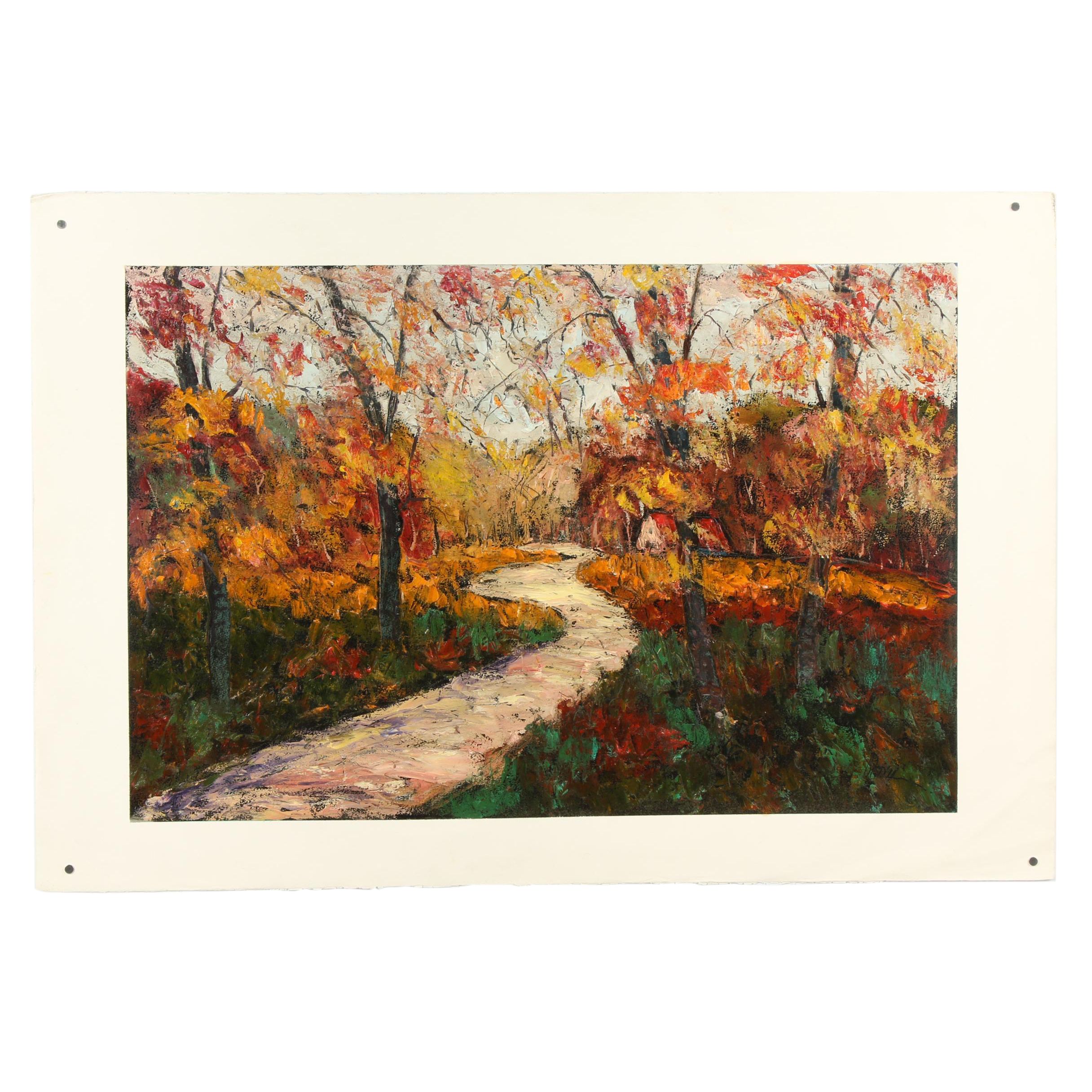 Oleg "Bika" Tsaava Oil Painting of Landscape