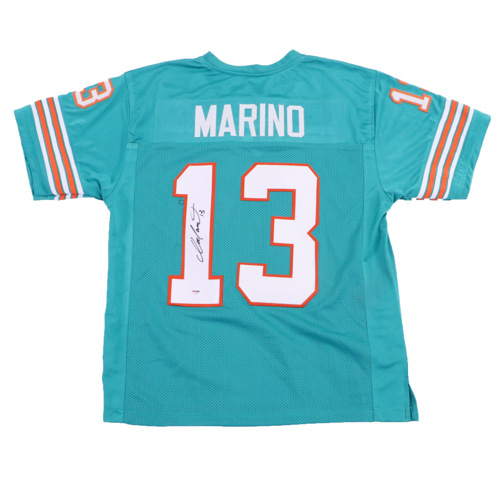 (HOF) Dan Marino Signed Miami Dolphins NFL Football Jersey PSA COA