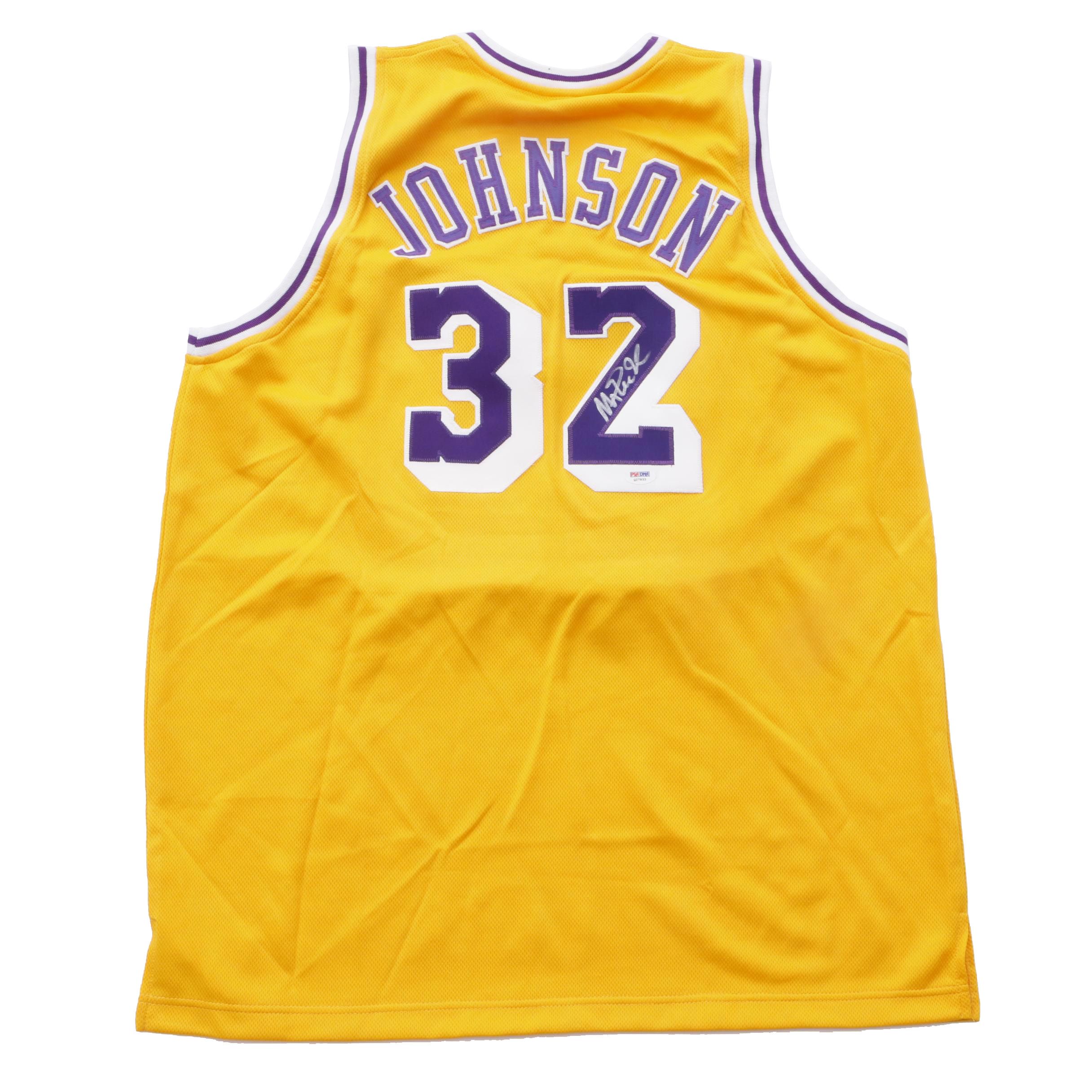 Magic Johnson Signed Lakers Jersey  COA
