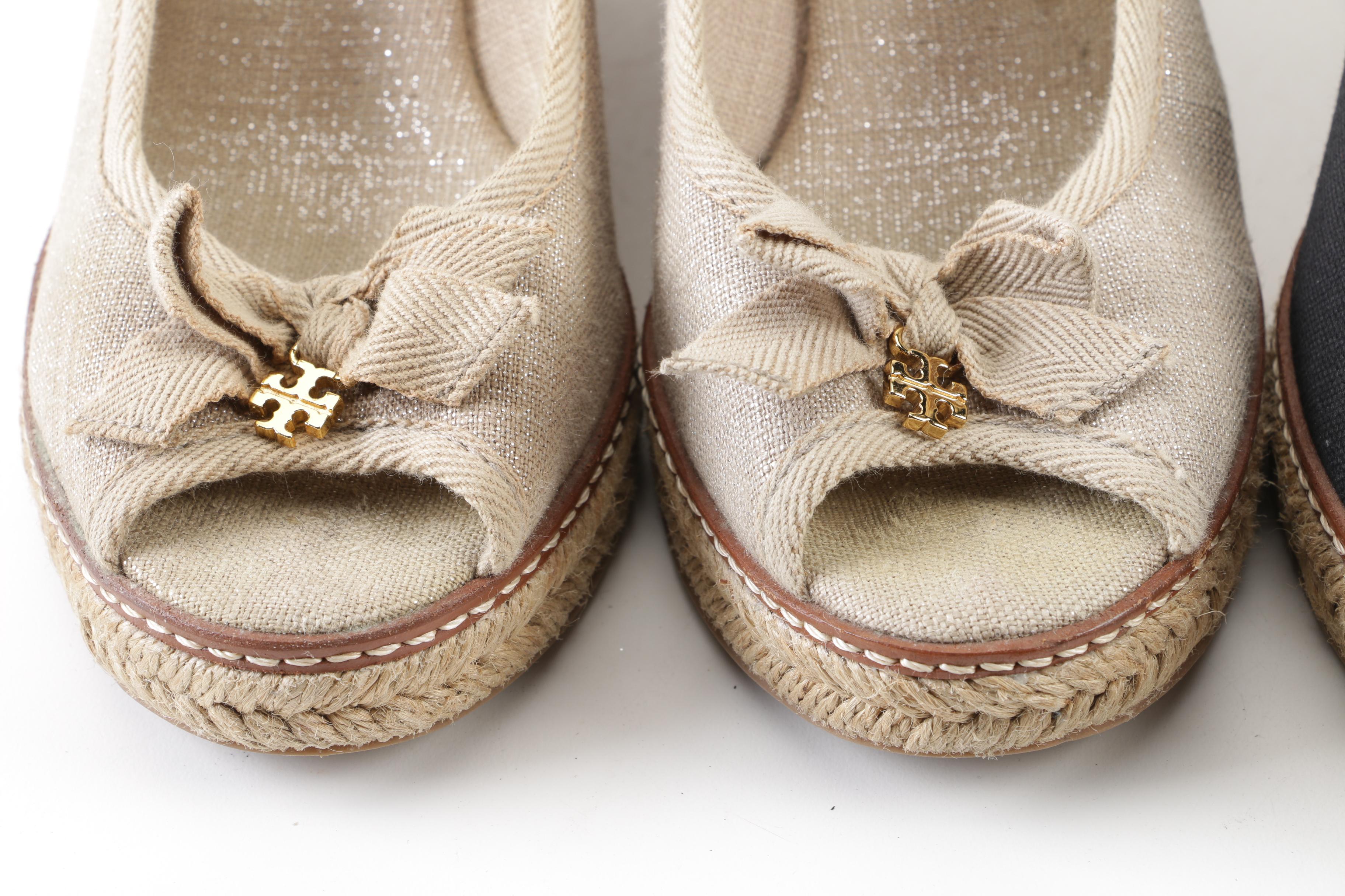 Tory Burch and Nine West Wedges