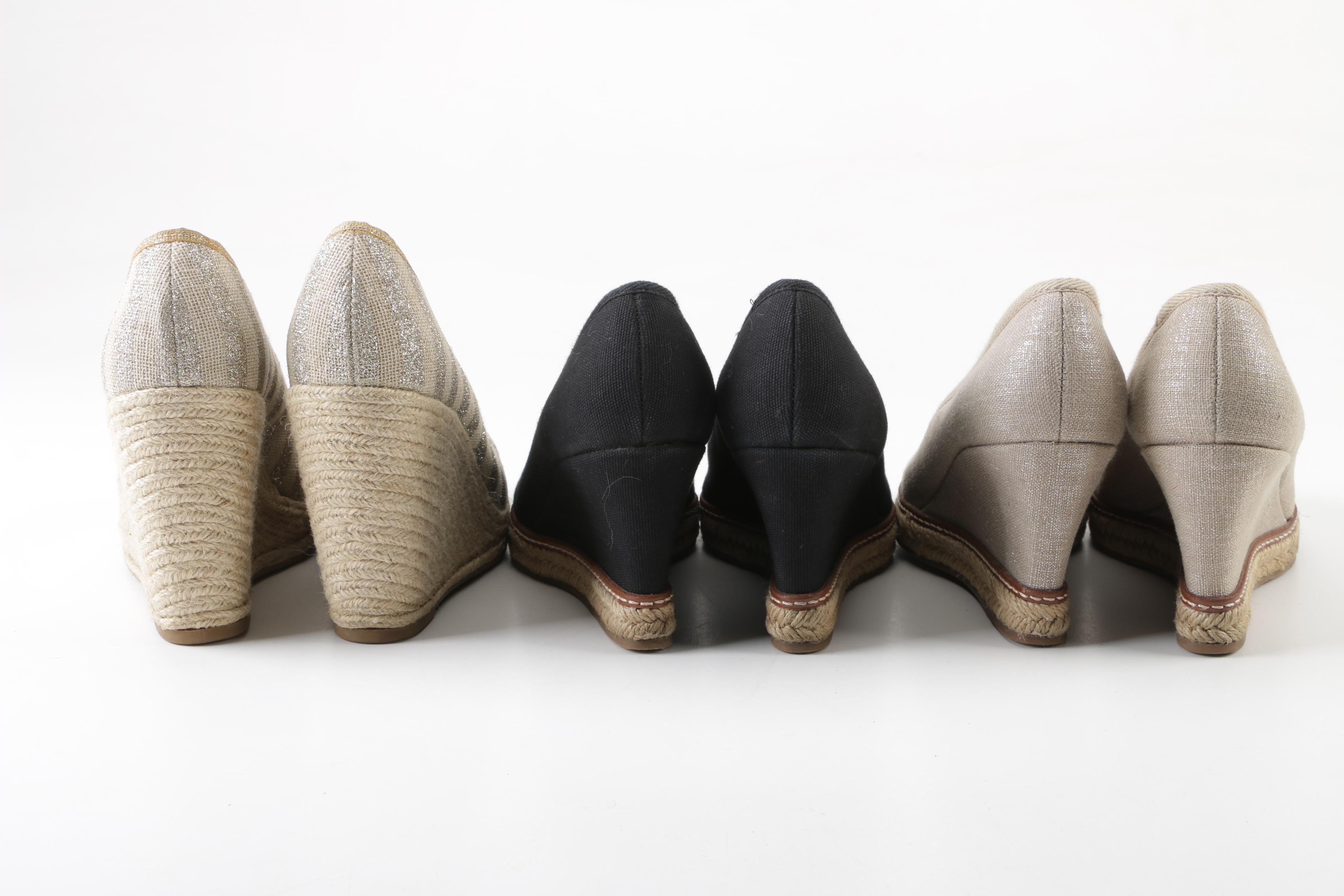 Tory Burch and Nine West Wedges