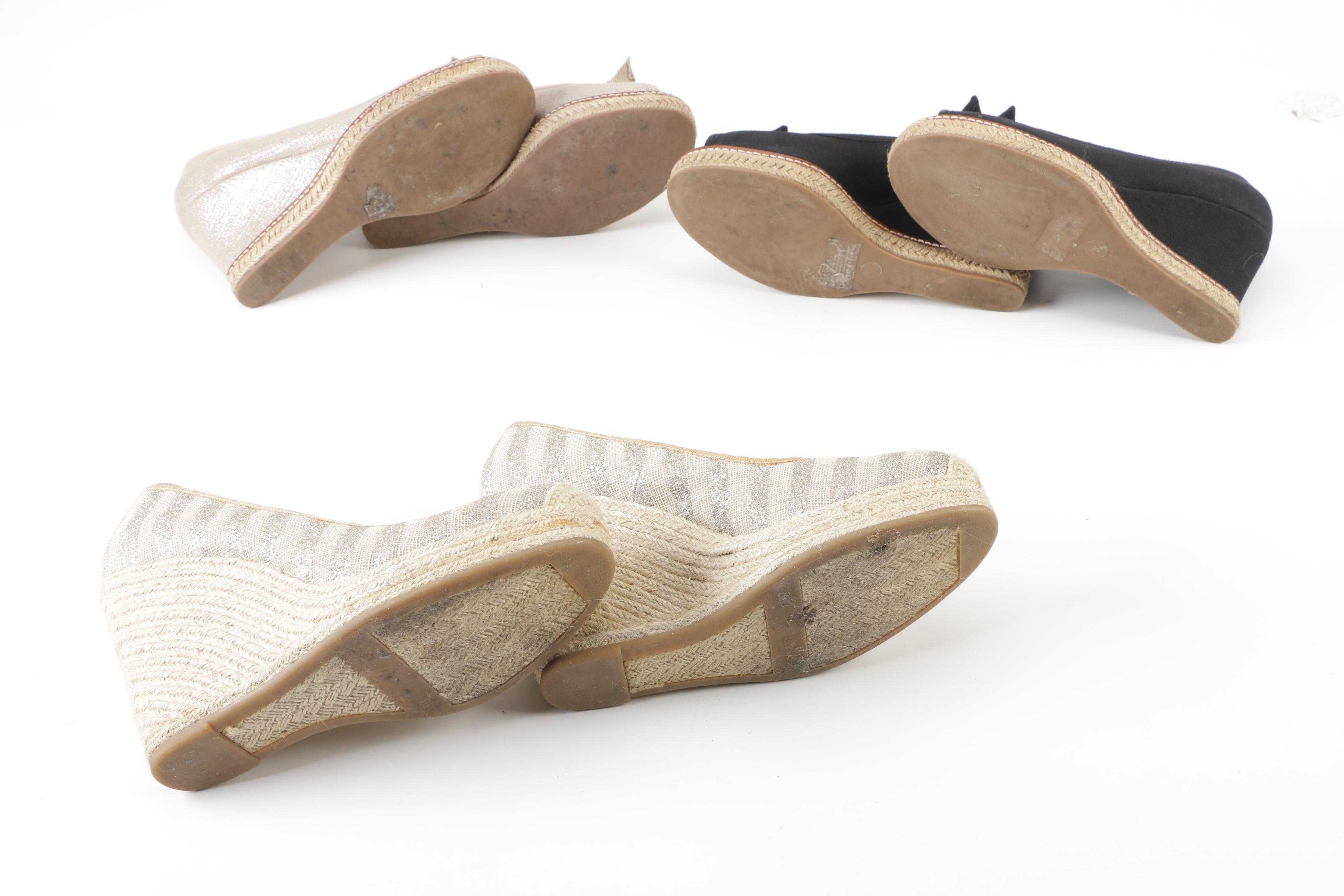 Tory Burch and Nine West Wedges