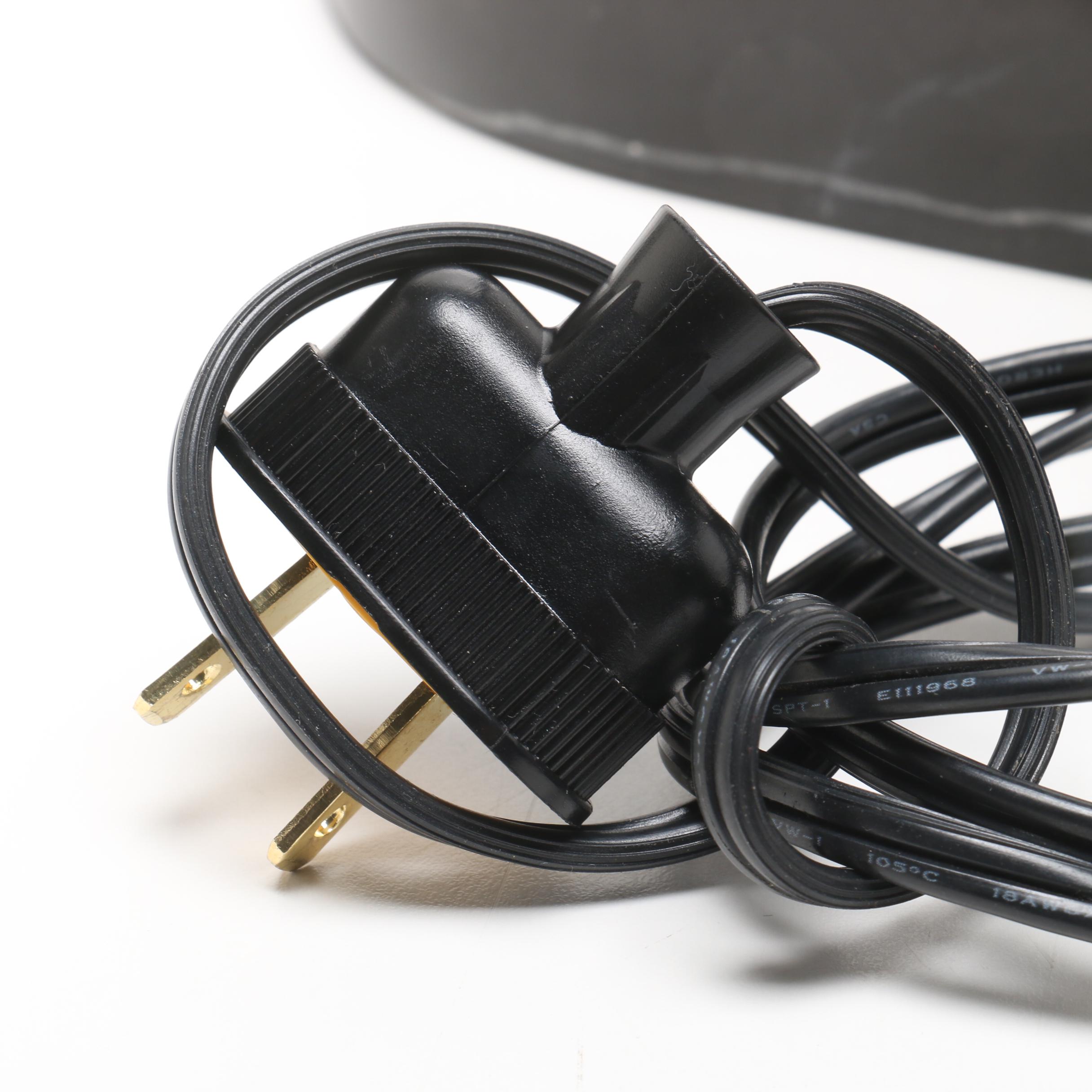 Adolf Art Nouveau Stained Glass Fairy Lamp with Bronze Finish and Marble Base