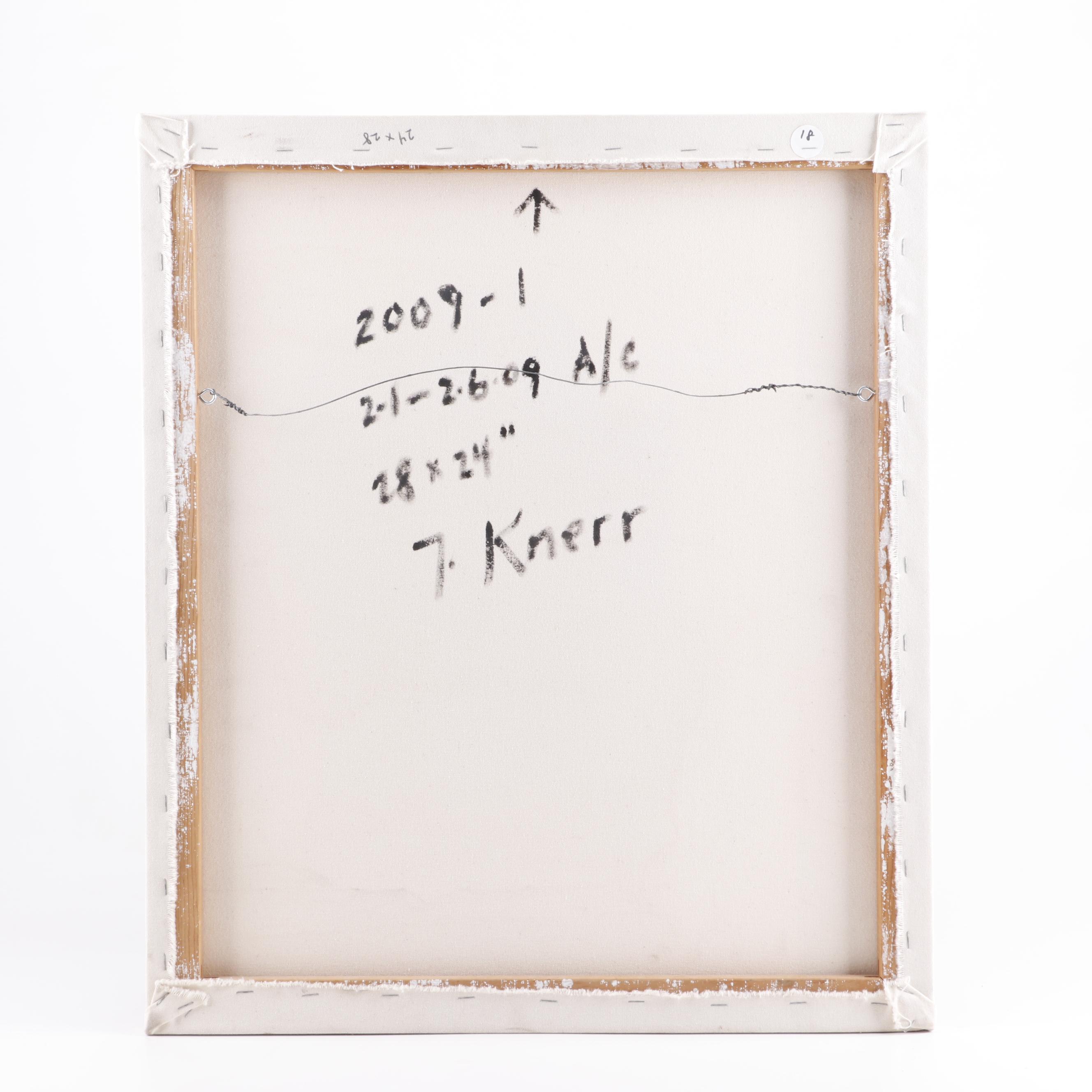 Ted Knerr Abstract Acrylic Painting