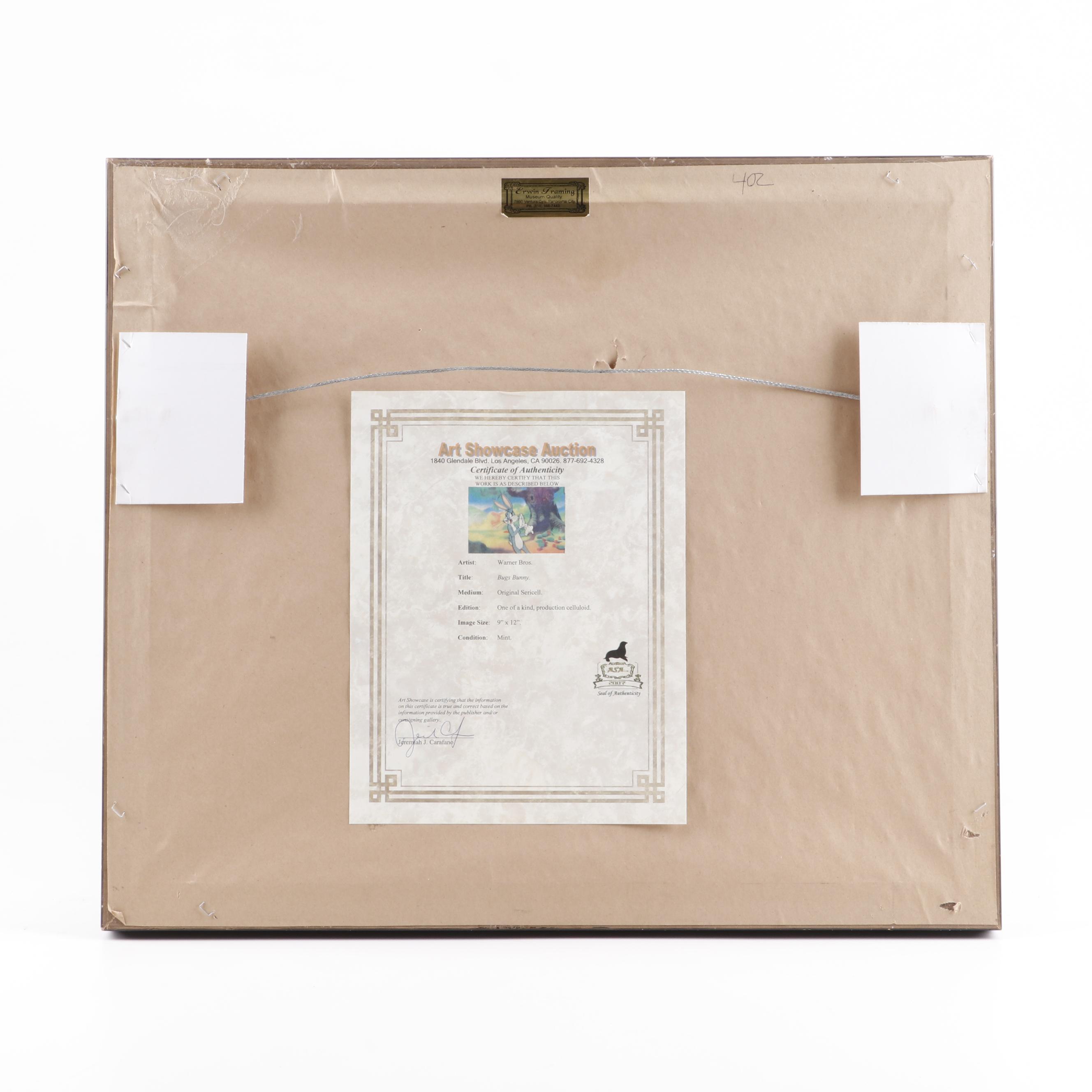 Warner Brothers Animation Cel "Bugs Bunny"